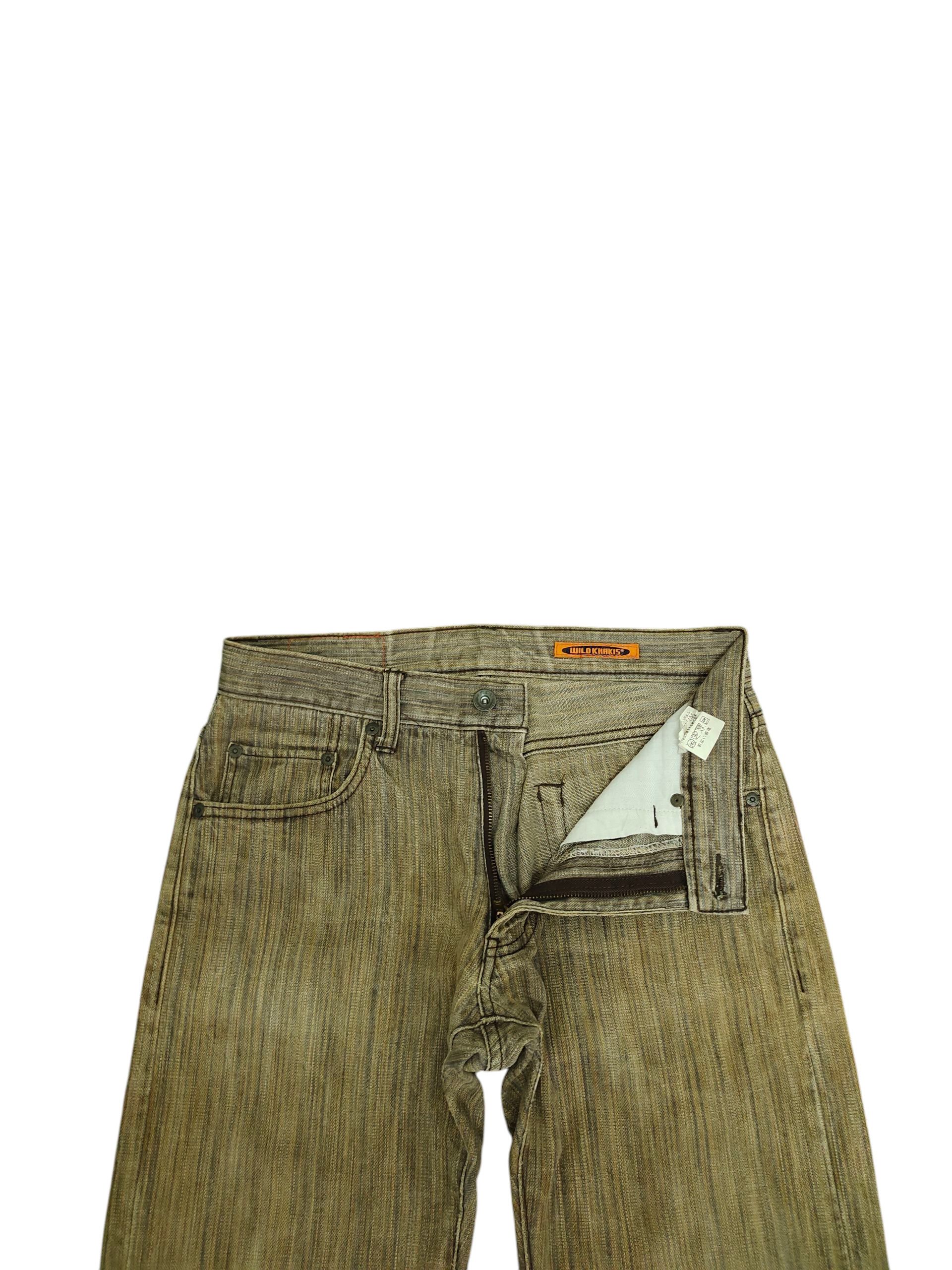 Comme des Garcons × Undercover Japanase Brand Wild Khakis Jeans - Rusty Striped Denim Size US 30 / EU 46 - 7 Thumbnail