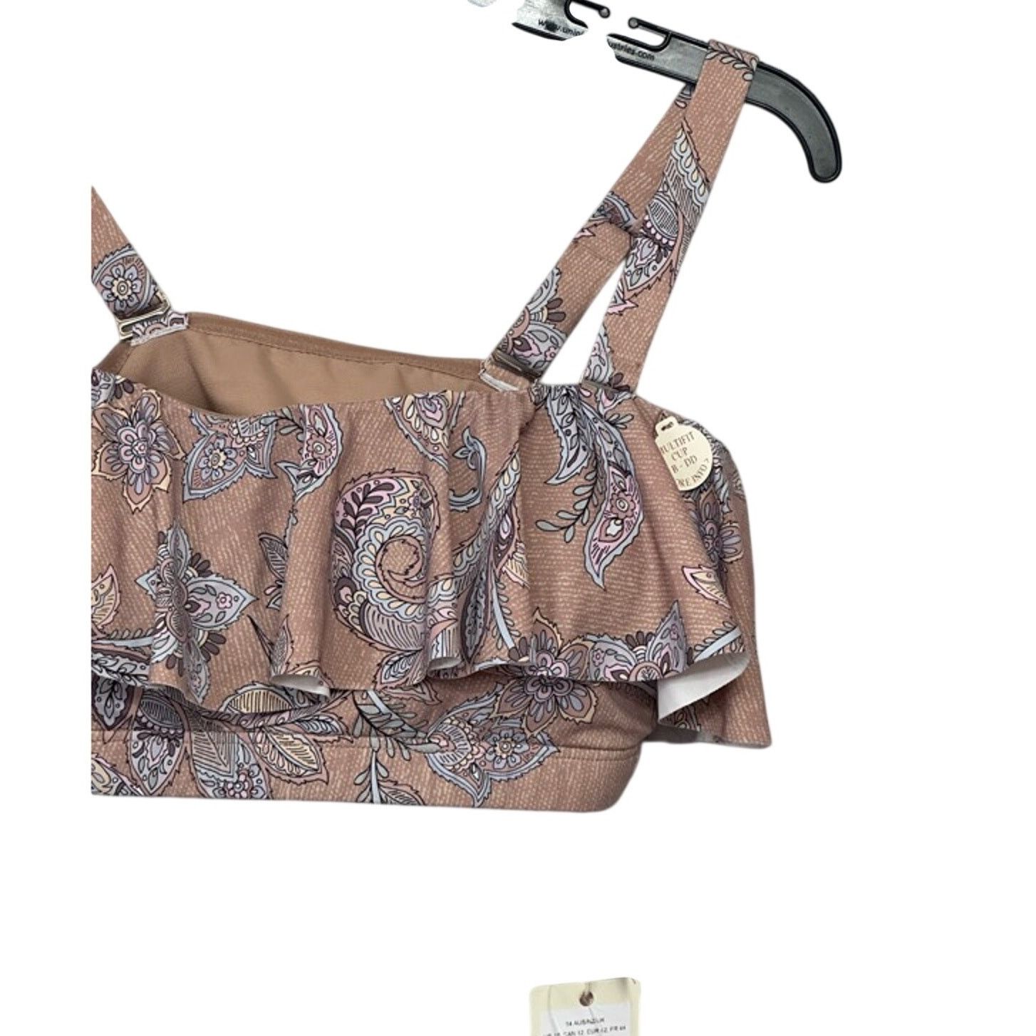 Other Artesands Bikini Swim Top 10 Paisley Adjustable Ruffle New Size L / US 10 / IT 46 - 6 Thumbnail