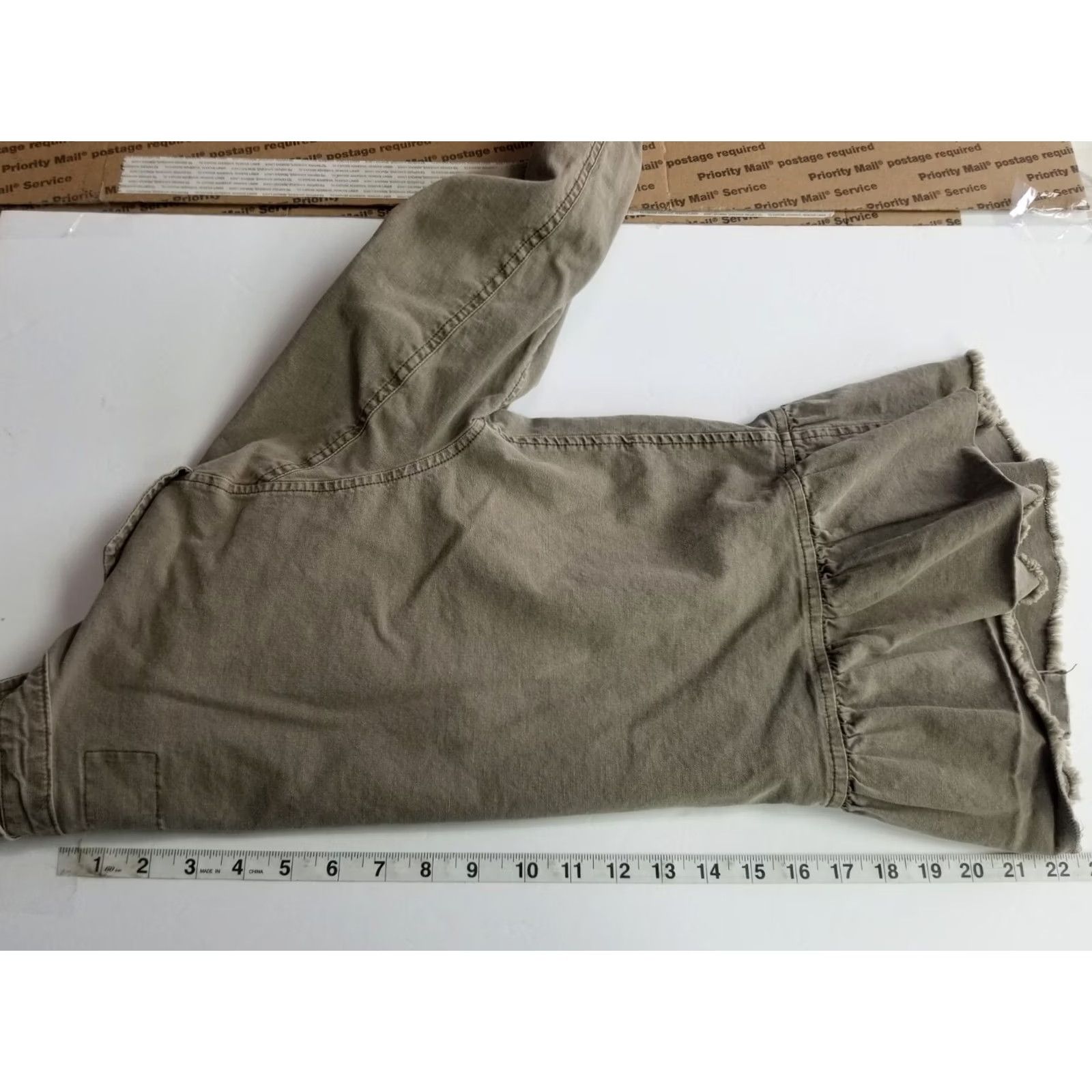 Lucky Brand Lucky Brand Women's Button-Up Jacket Lightweight Western Long Sleeve Khaki Small Beige Cotton Casual Basic Jacket Mens?? Size S / US 4 / IT 40 - 4 Thumbnail