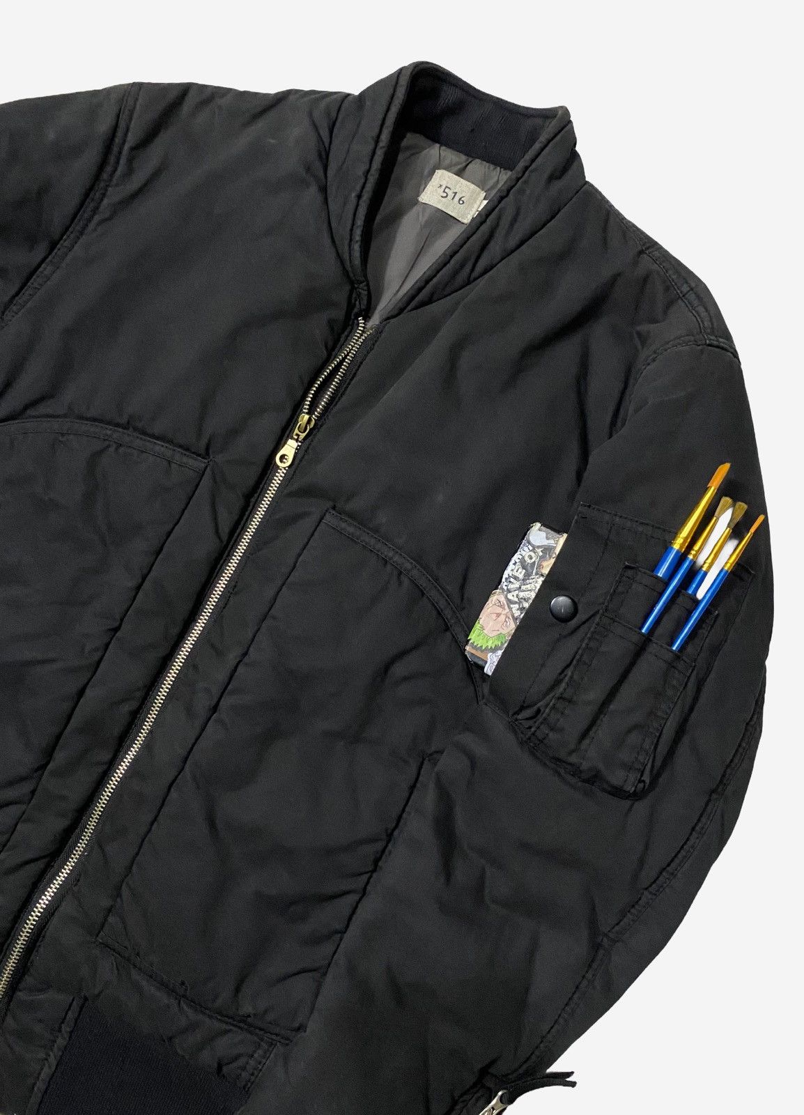 Japanese Brand 516 BOMBER DOWN NYLON JACKET Size US M / EU 48-50 / 2 - 4 Thumbnail