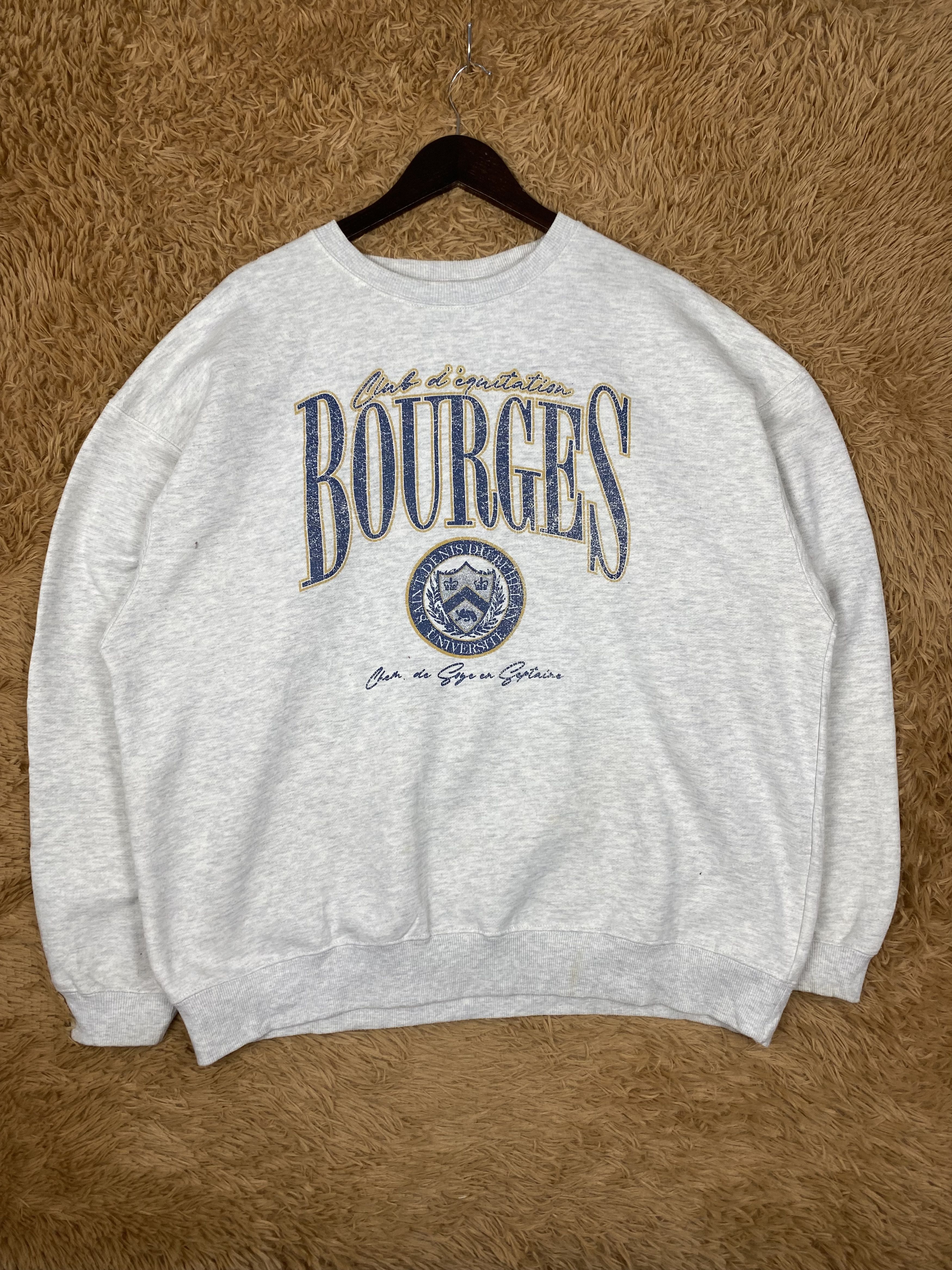 Vintage Vintage University Bourges Sweatshirts PS0341 Size US L / EU 52-54 / 3 - 1 Thumbnail