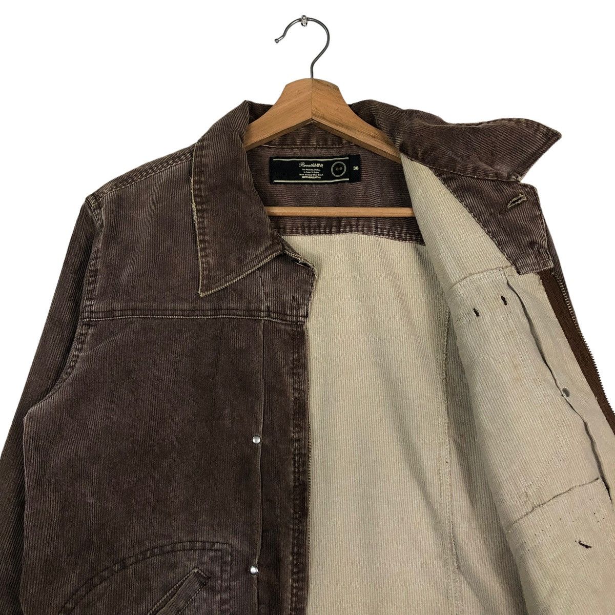 Hysteric Glamour VINTAGE TRUCKER BIKER JACKET CORDUROY BREATHMINT NUMBERNINE Size US M / EU 48-50 / 2 - 12 Thumbnail