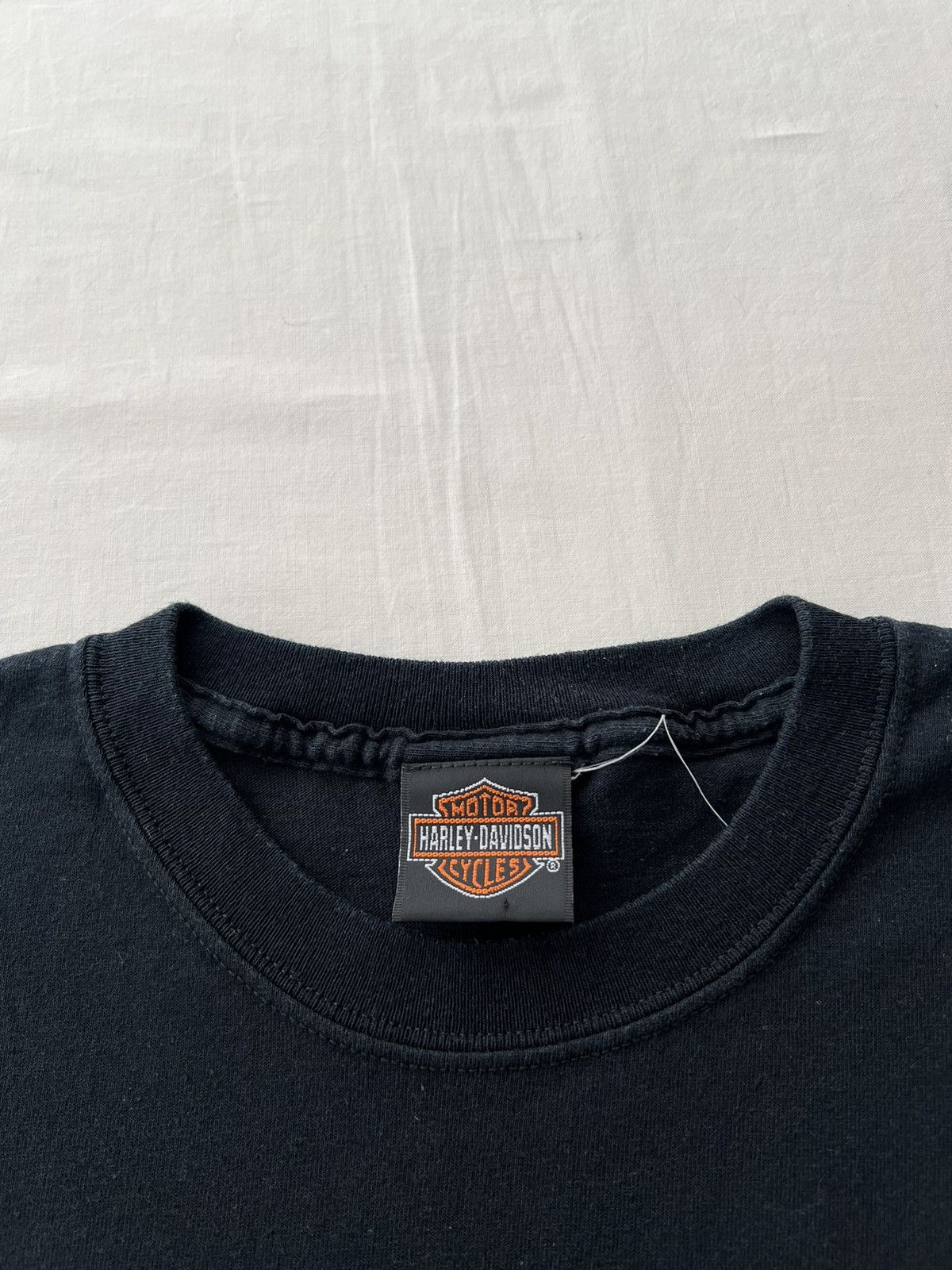 Harley Davidson Vintage 2002 Harley Davidson New Zealand Black T-shirt Size US M / EU 48-50 / 2 - 10 Thumbnail