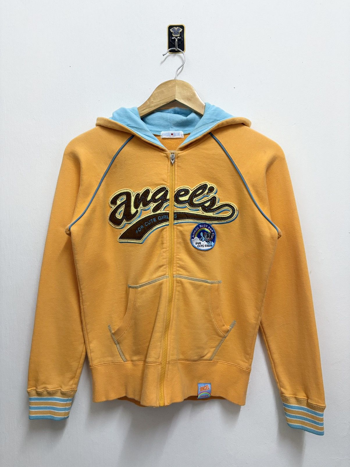 2000’s Angel Blue “ For Cute Girl “ Oren L/S Hoodie Zipper