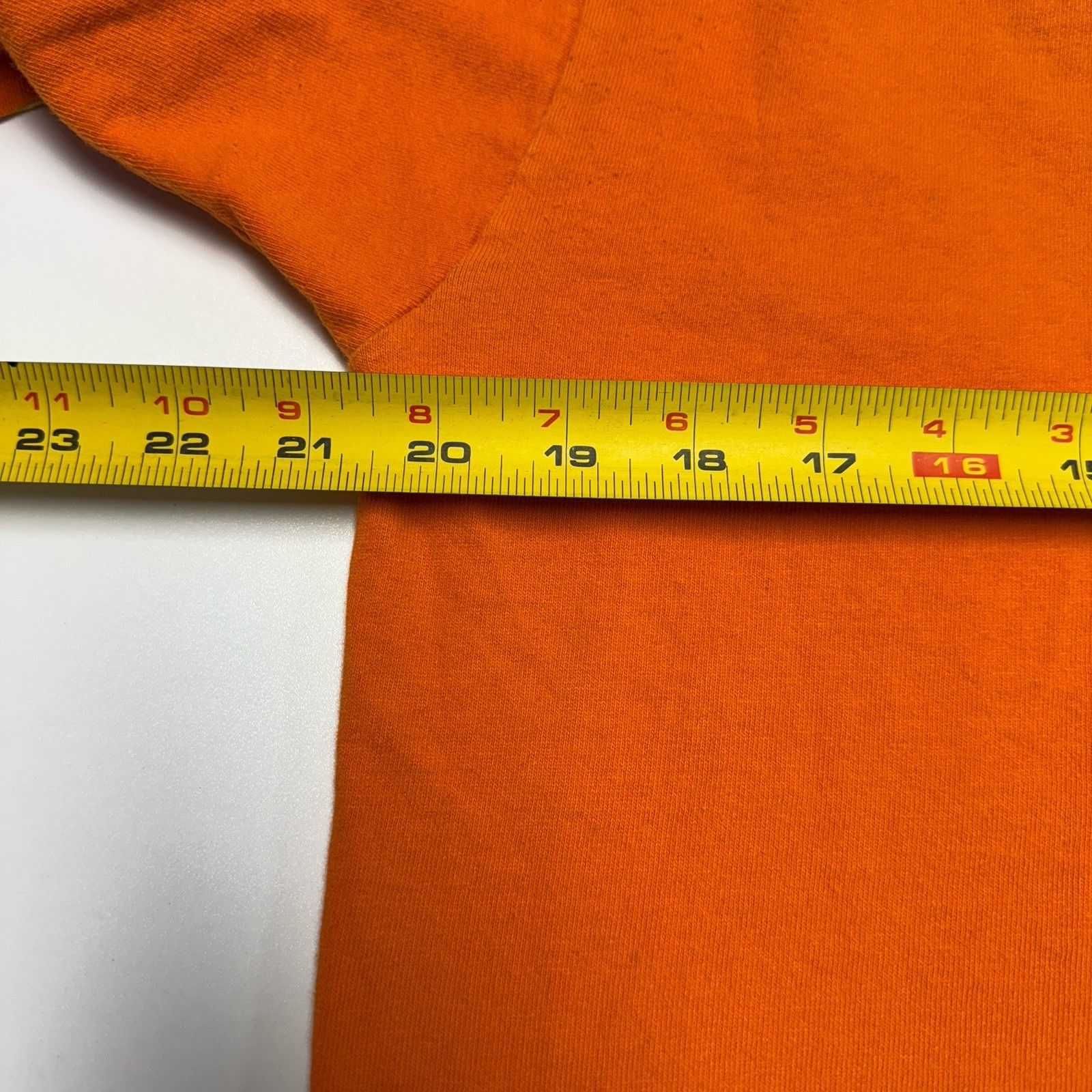 Fruit Of The Loom Vintage 90s Orange T Shirt L 20.5x27 Fruit of the Loom Size US L / EU 52-54 / 3 - 11 Thumbnail