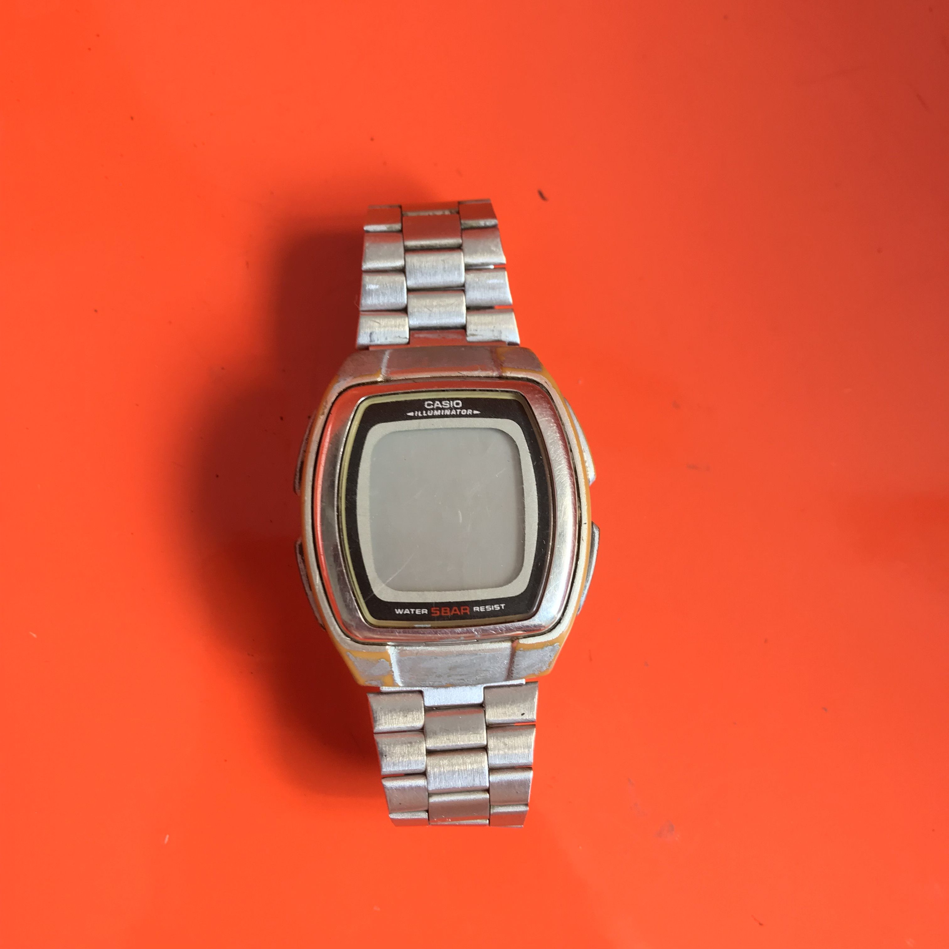 Vintage Casio illuminator Digital Watch mens retro Stainless steel Size ONE SIZE - 5 Thumbnail