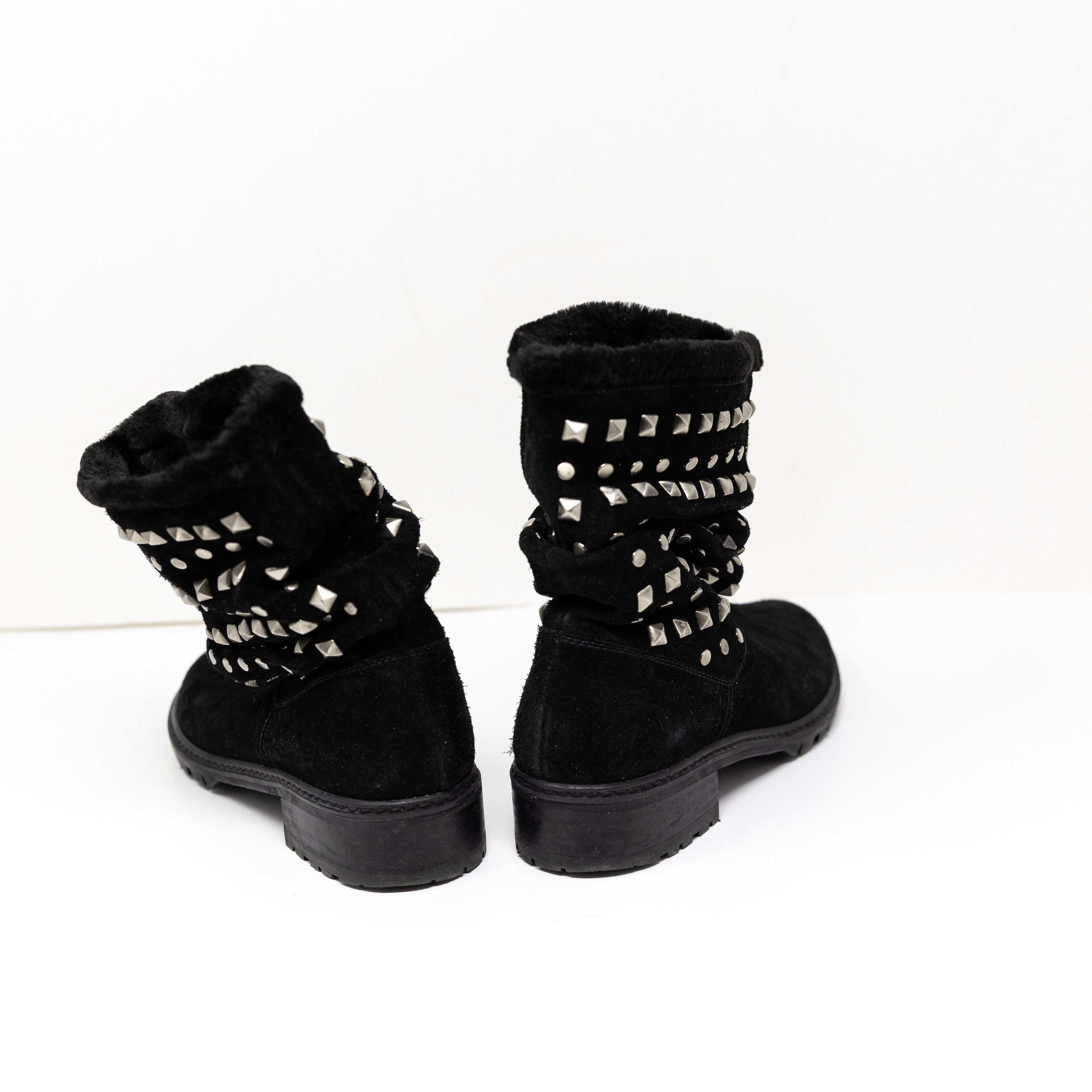 Stuart Weitzman Stuart Weitzman Arctica Suede Shearling Size US 5.5 / IT 35.5 - 3 Thumbnail