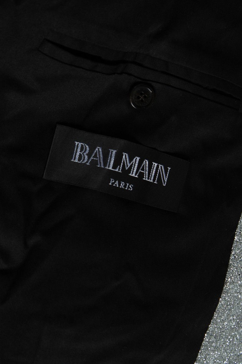 Balmain Balmain, Silver bomber with lurex Size US M / EU 48-50 / 2 - 7 Thumbnail