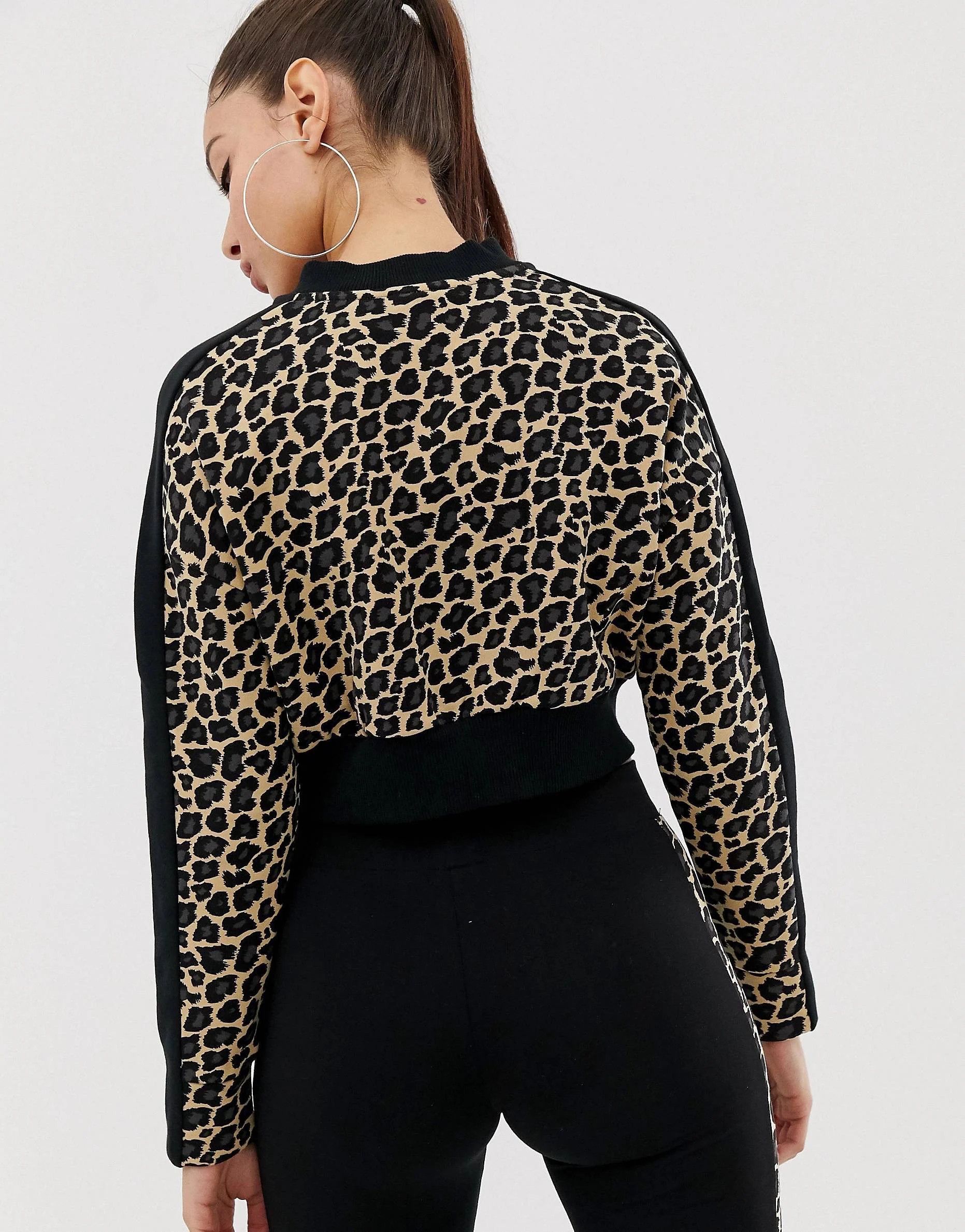 Puma Puma Wild Pack Leopard Cropped Half Zip Pullover Size M / US 6-8 / IT 42-44 - 2 Thumbnail