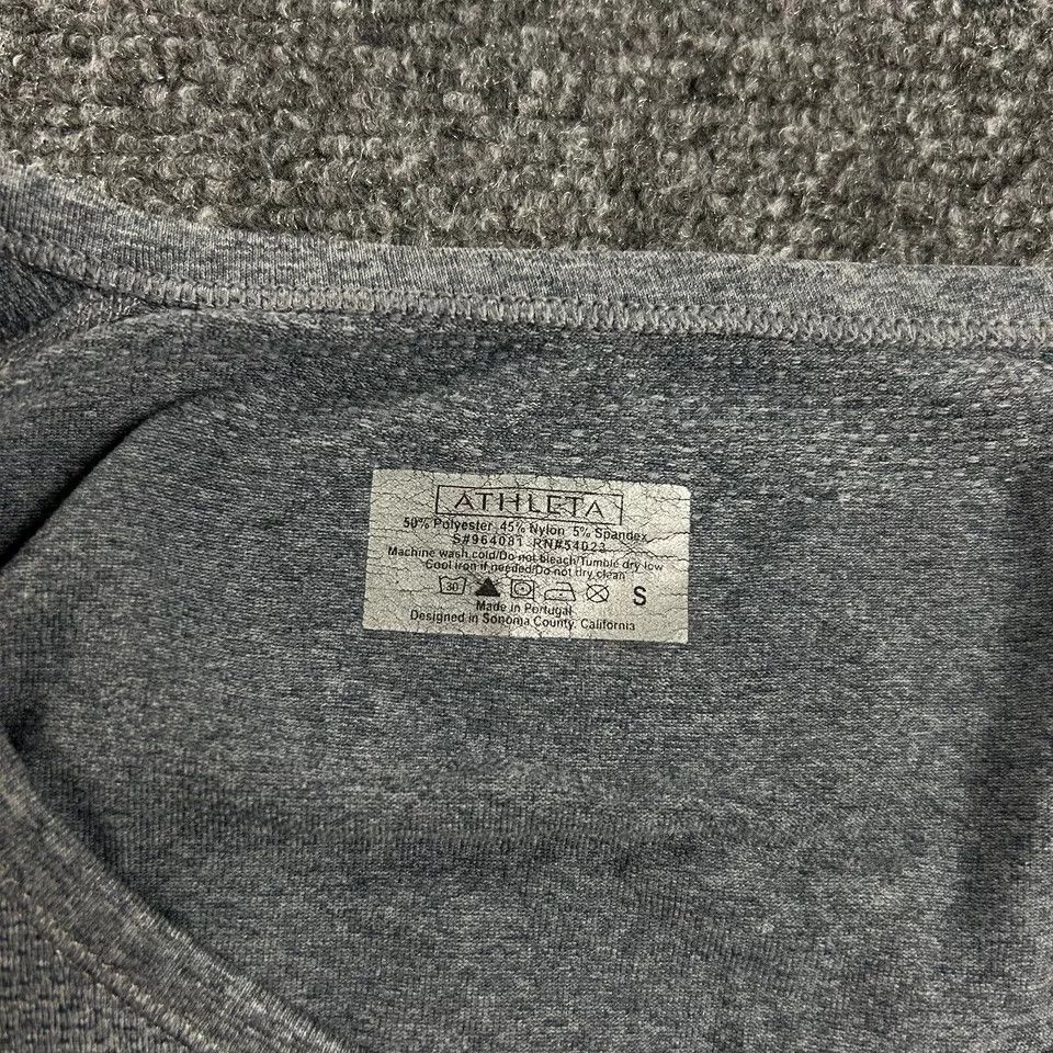 Athleta Athleta Top Womens Small Gray Stretch Performance Active Size S / US 4 / IT 40 - 2 Thumbnail