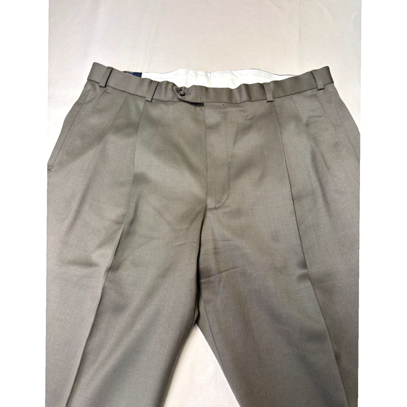 Brooks Brothers Brooks Brothers 346 Dress Pants Wool Olive Green 36x29 Mens Pleated Cuffed Trousers Formal Workwear Size US 36 / EU 52 - 2 Thumbnail