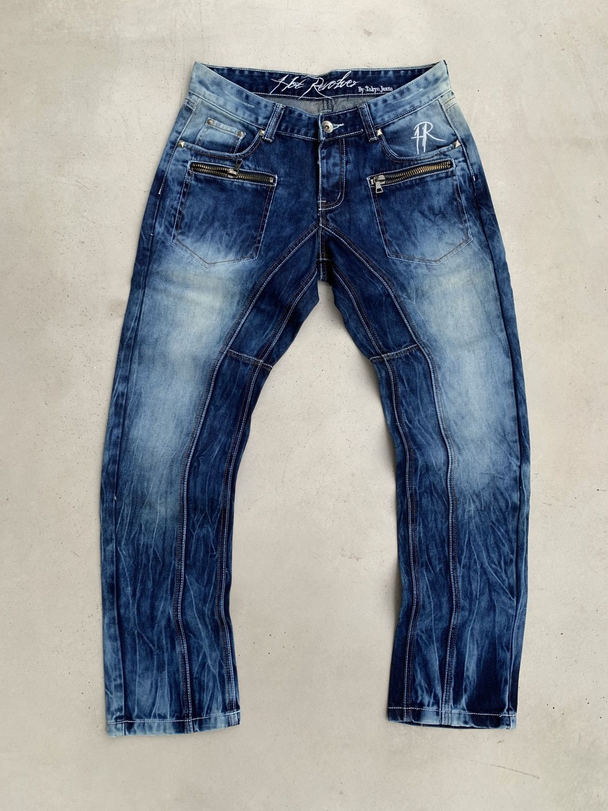 If Six Was Nine Hot Revolver Jeans Vintage Avantgarde Style Denim Rare Size US 32 / EU 48 - 1 Thumbnail