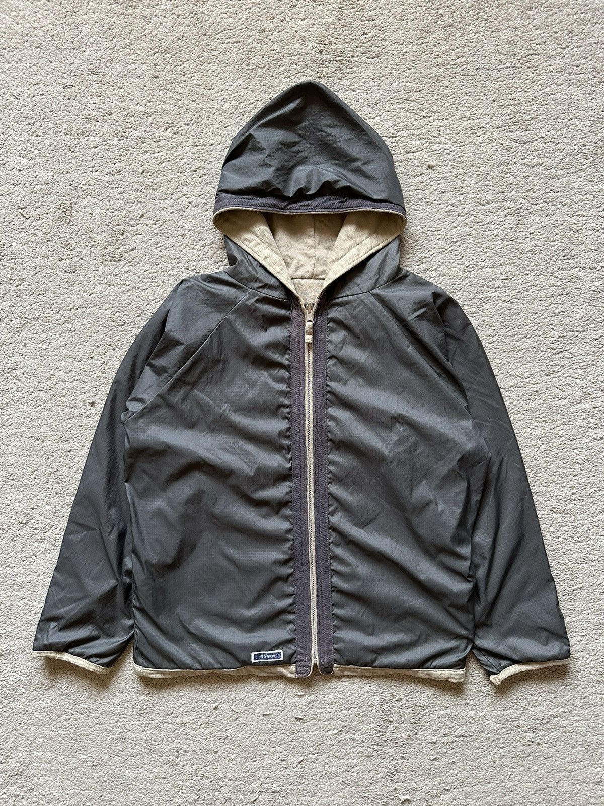 45rpm 1990s 45rpm reversible Cotton / Nylon Hoodie Size US S / EU 44-46 / 1 - 6 Thumbnail