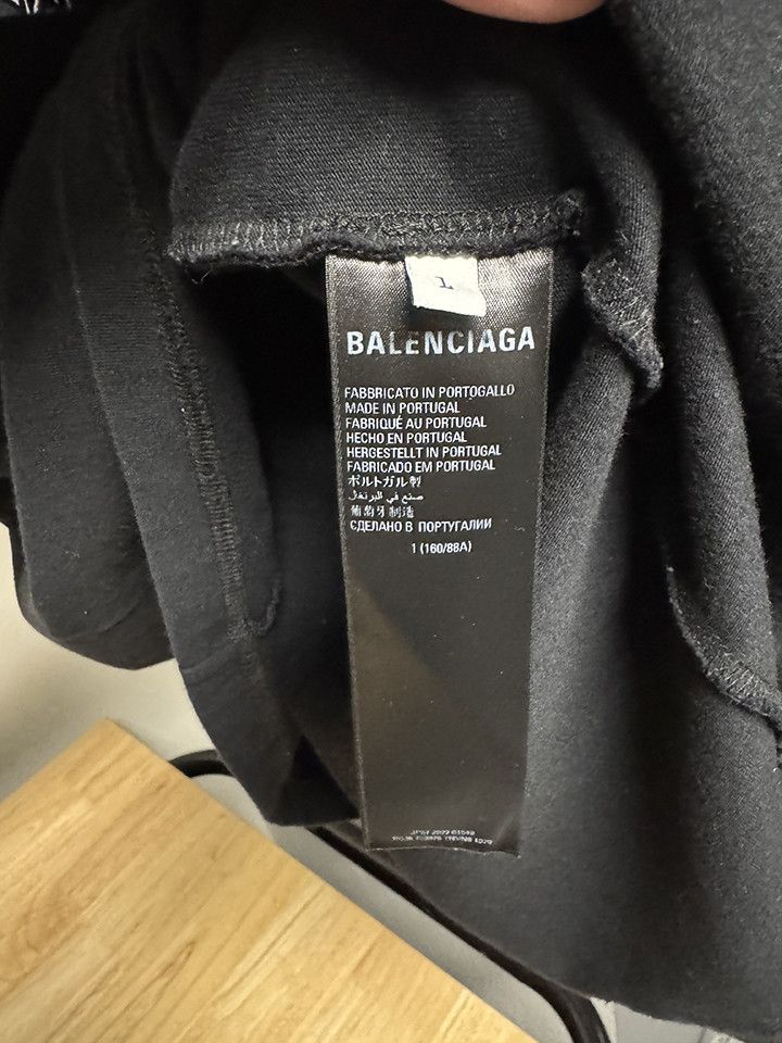 Adidas × Balenciaga Balenciaga X Adidas Black t-shirt with embroidered logos Size US L / EU 52-54 / 3 - 5 Thumbnail