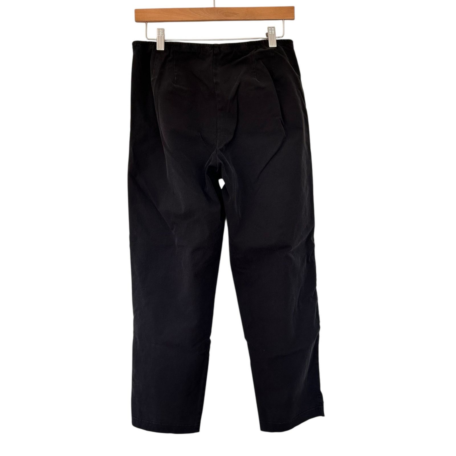 Eileen Fisher EIleen Fisher Black Straight Leg Pants Sz S Size 27" / US 4 / IT 40 - 4 Thumbnail