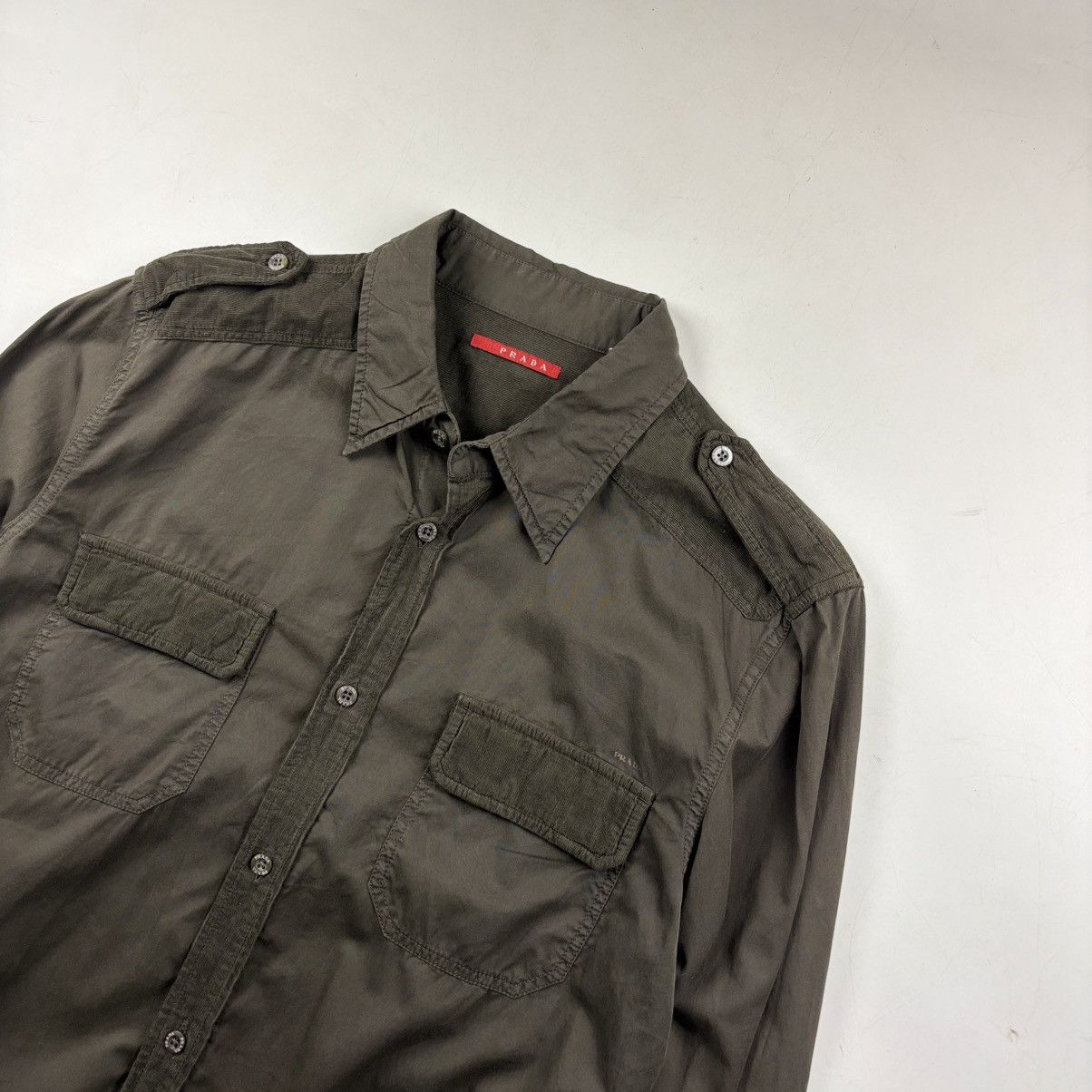 Prada Prada Military Shirt Size US XS / EU 42 / 0 - 3 Thumbnail