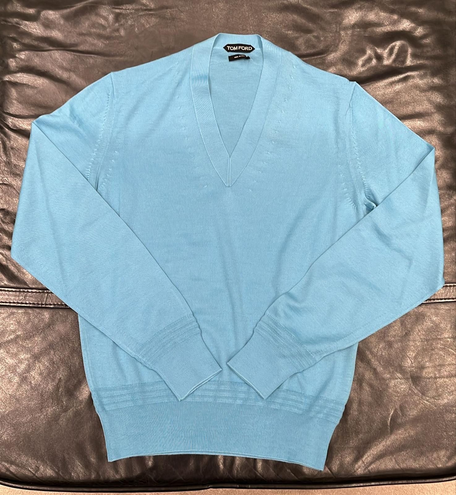 Tom Ford o1loc1c0825 TFK100 Sweater in Light Blue Size US S / EU 44-46 / 1 - 1 Preview