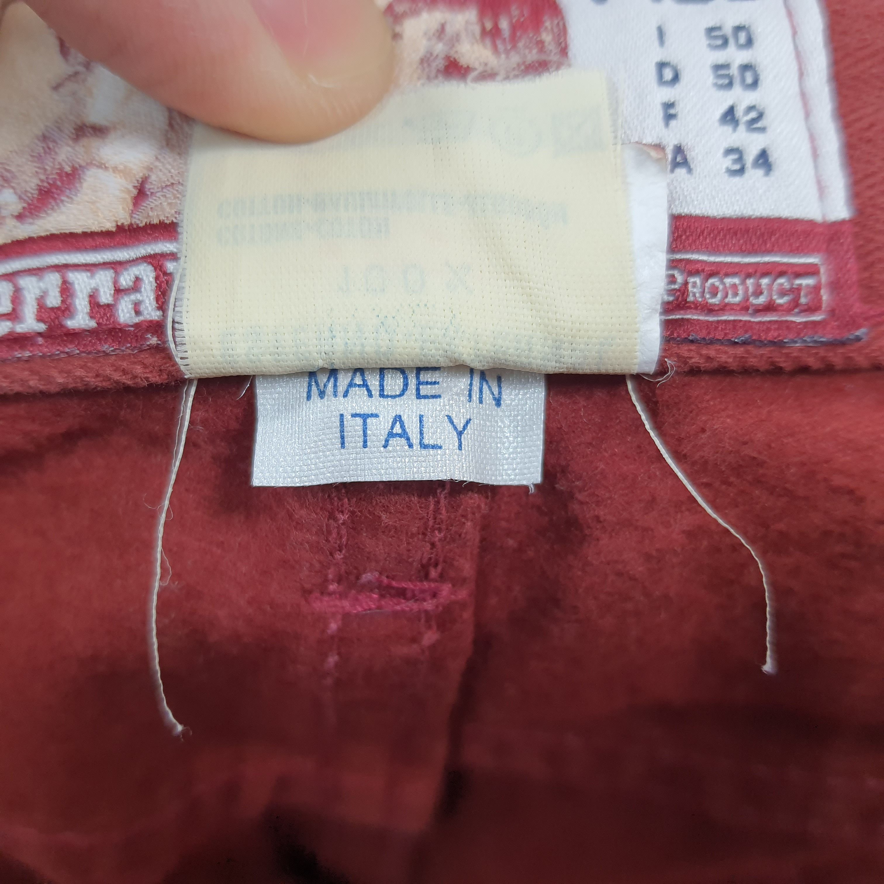 Fila Rare Vintage FERRARI x FILA Red Denim Pants Italy C297N8 Size US 31 - 10 Thumbnail
