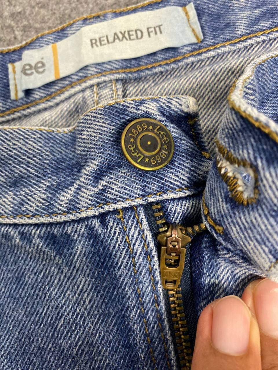 Lee vintage lee relaxed fit distressed denim Size US 44 / EU 60 - 12 Thumbnail