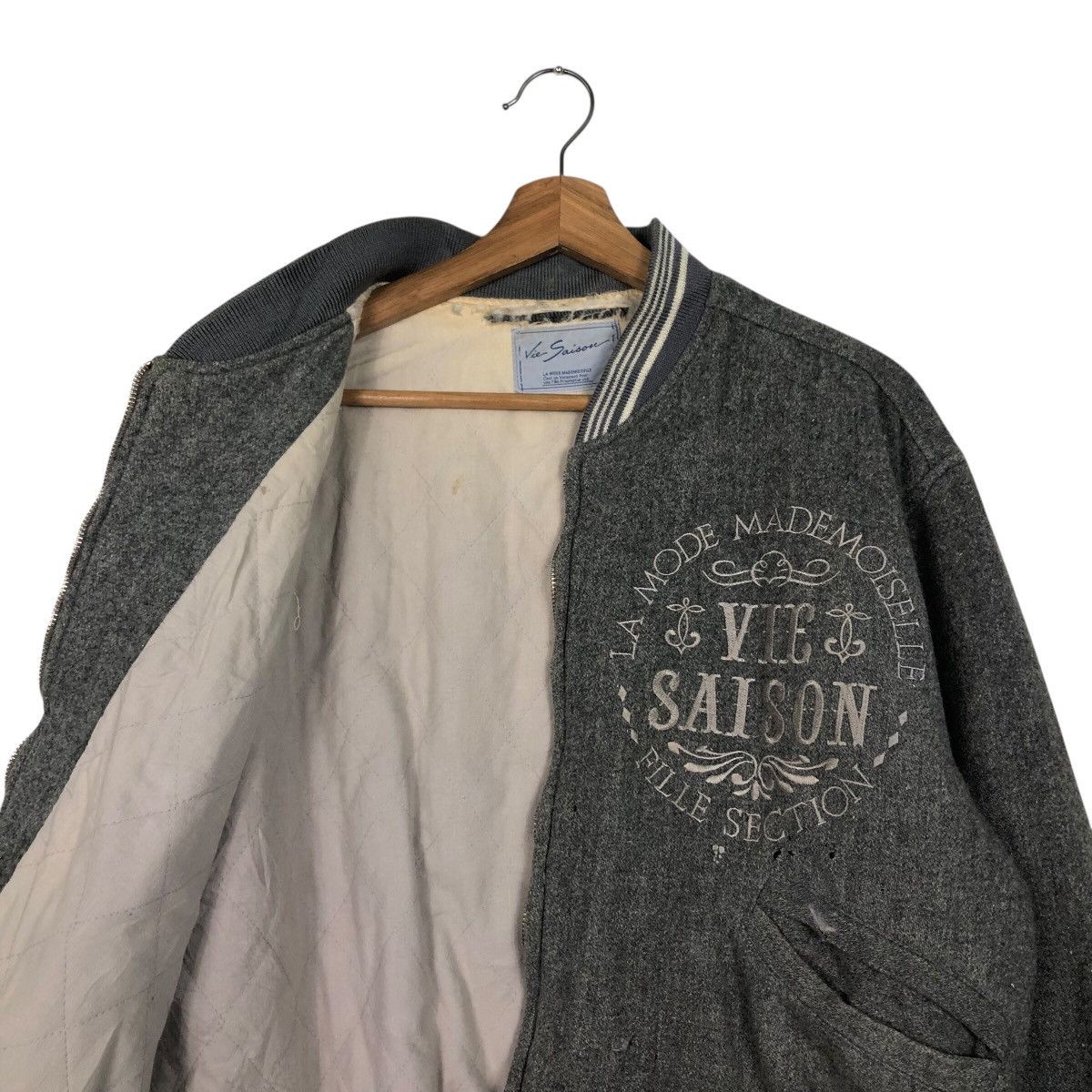 Issey Miyake Vintage Bomber Jacket Detroit Vie Saison Mademoiselle Japan Size US M / EU 48-50 / 2 - 14 Thumbnail
