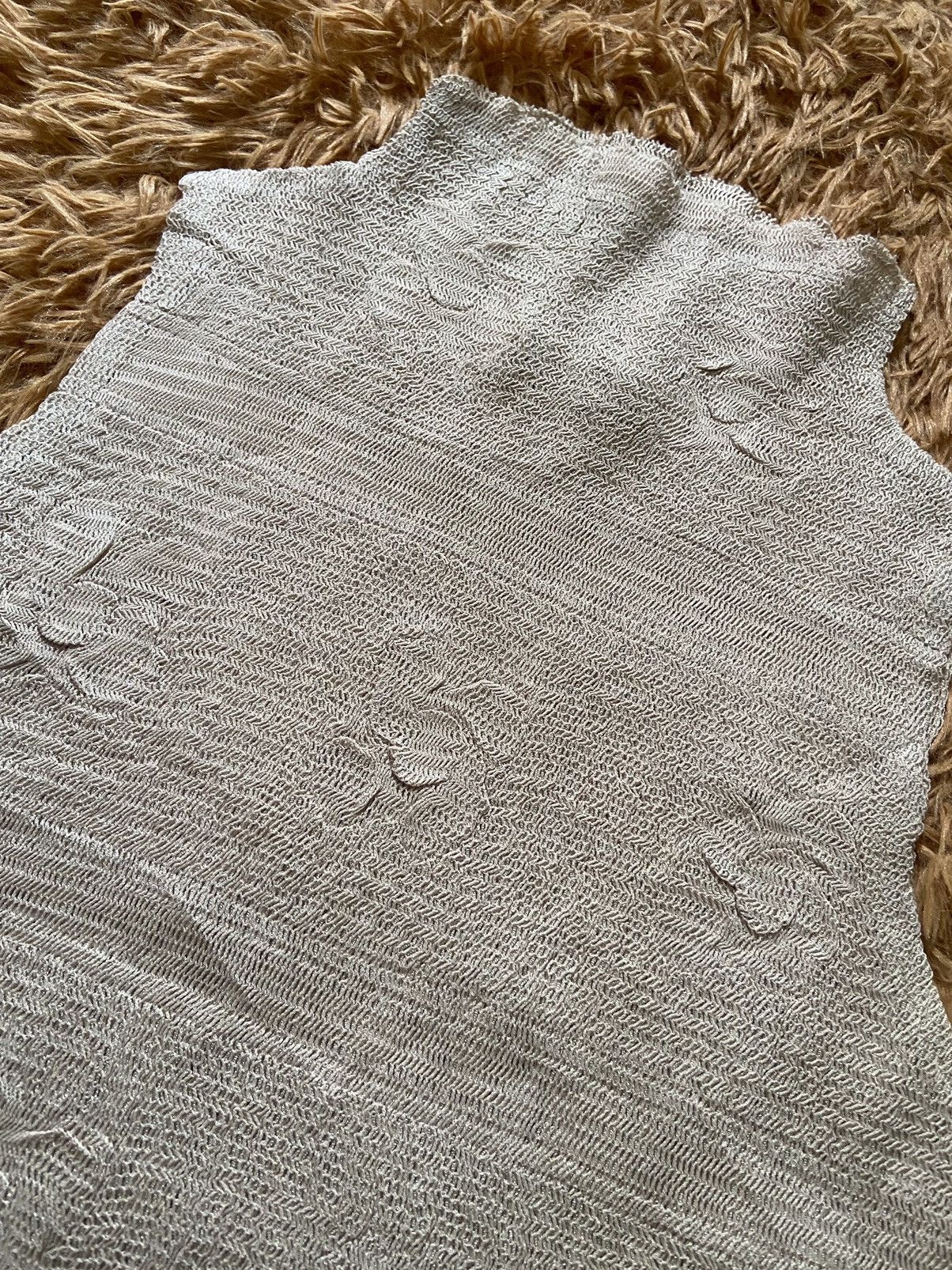 Issey Miyake Archive Yoshiki Hishinuma Floral Shibori Textured Mesh Top Size M / US 6-8 / IT 42-44 - 2 Thumbnail