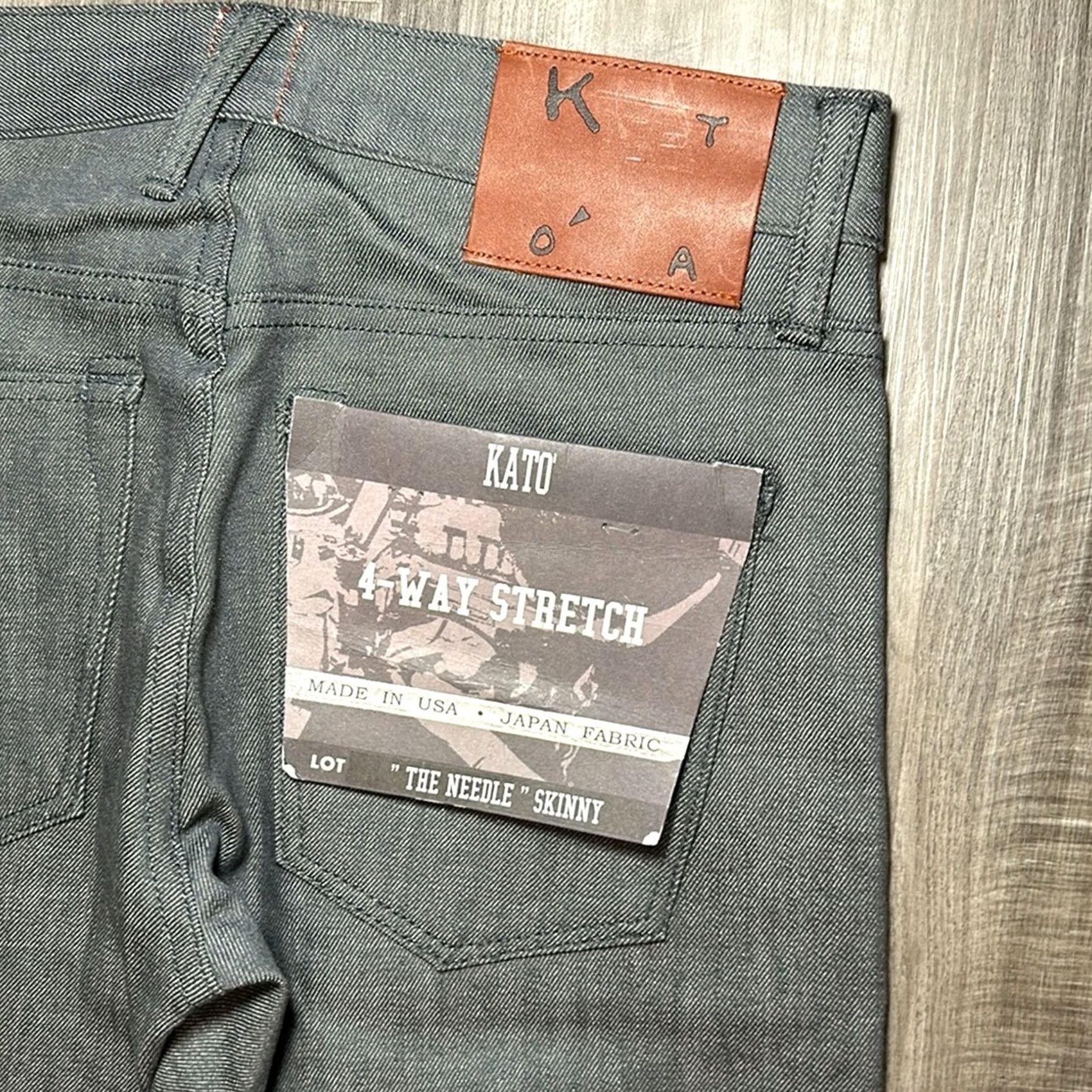 KATO Kato The Needle Skinny Jeans 28 Regular Men Gray 28x30 Jeans NWT Size US 28 / EU 44 - 5 Thumbnail