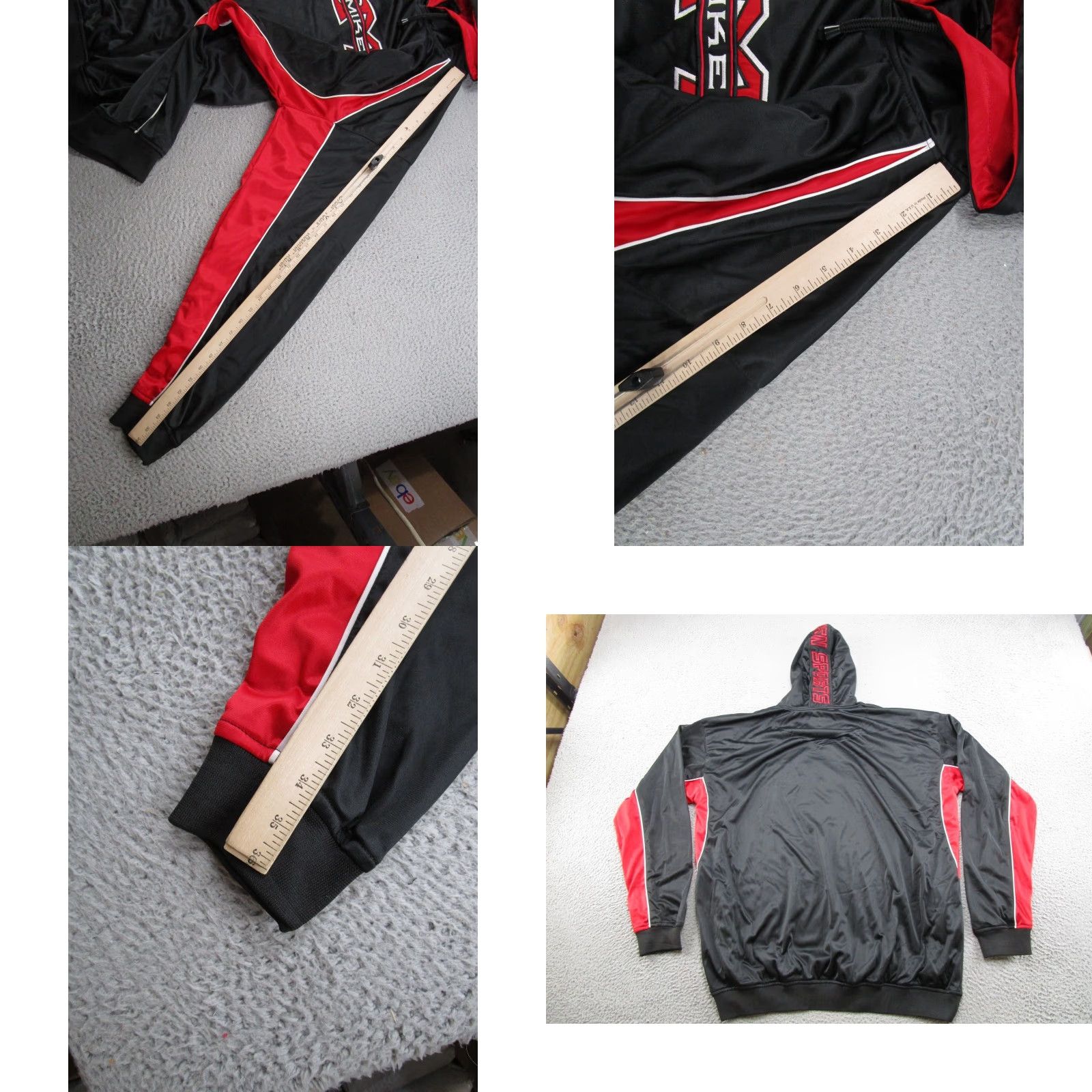 Vintage Miken Hoodie Pullover Satin VTG Y2K Black 3XL Mens Sports Baseball Hooded Shirt Size US XXL / EU 58 / 5 - 8 Thumbnail