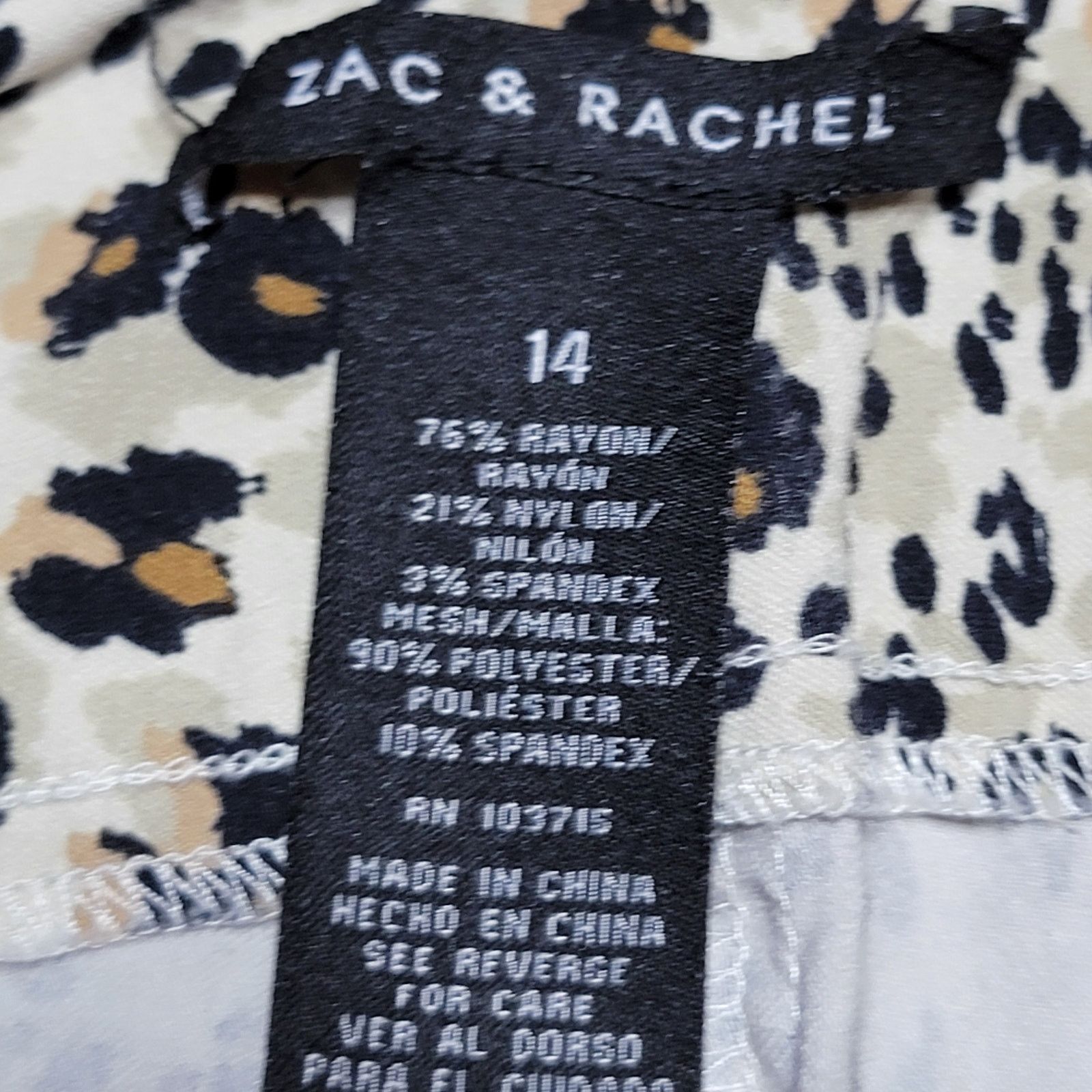 Other Zac & Rachel Cheetah Print Pull-On Capris - Size 14 Size 36" / US 14 / IT 50 - 5 Thumbnail
