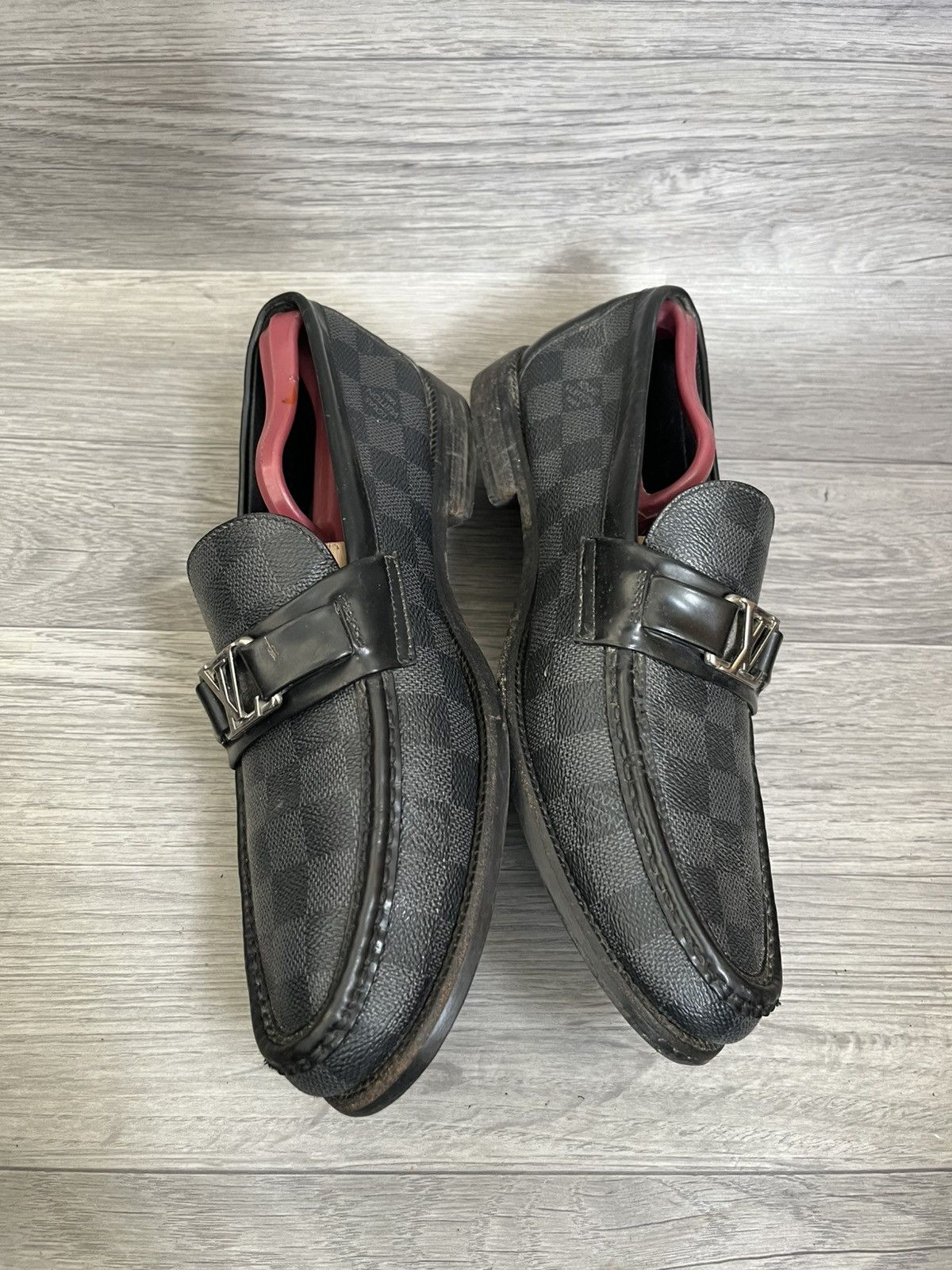 Louis Vuitton Louis Vuitton major damier graphite slip on loaers uk 7.5 Size US 8.5 / EU 41-42 - 9 Thumbnail