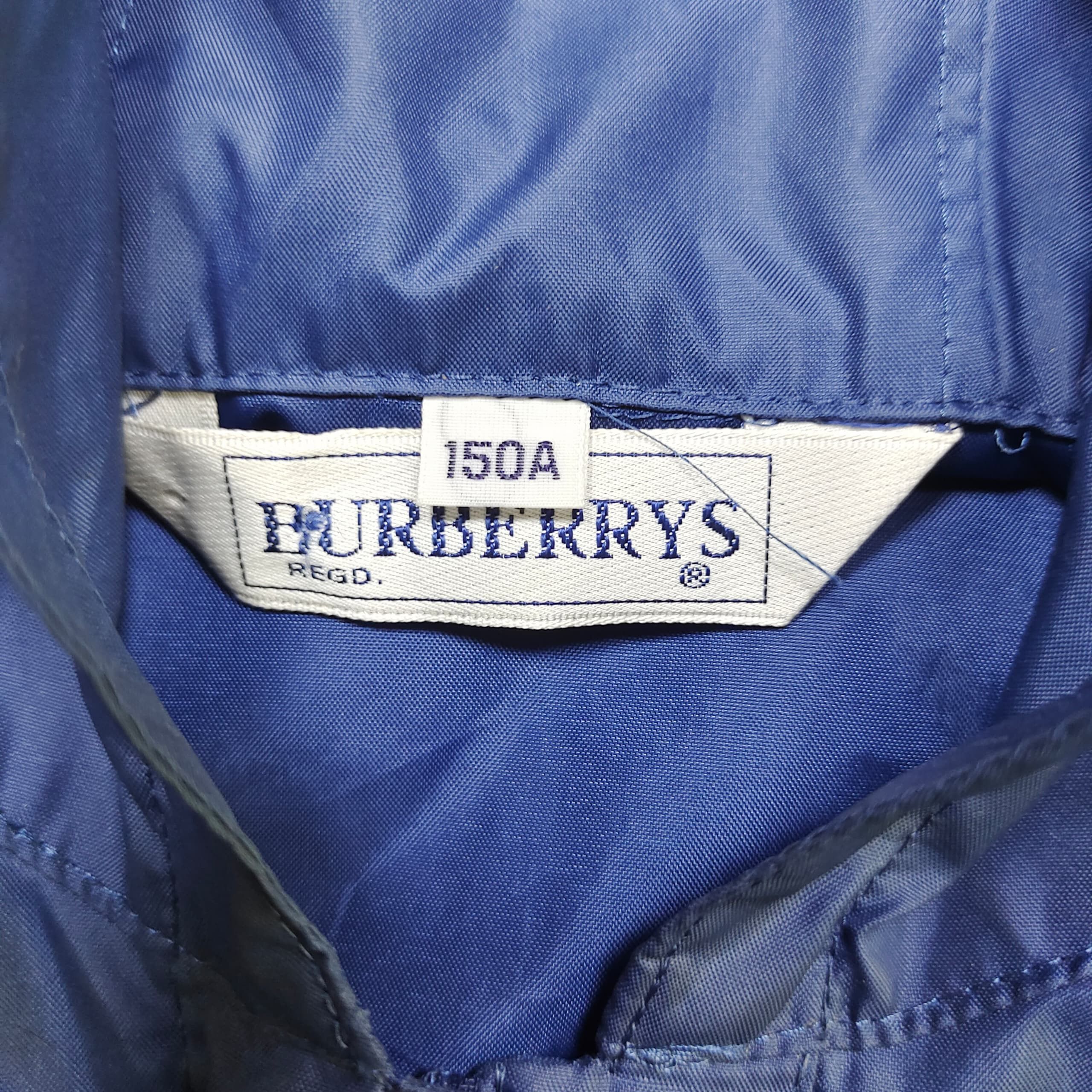 Burberry Burberrys Blue Nylon Anorak Jacket Kids Pullover Windbreaker Size US XXS / EU 40 - 9 Thumbnail