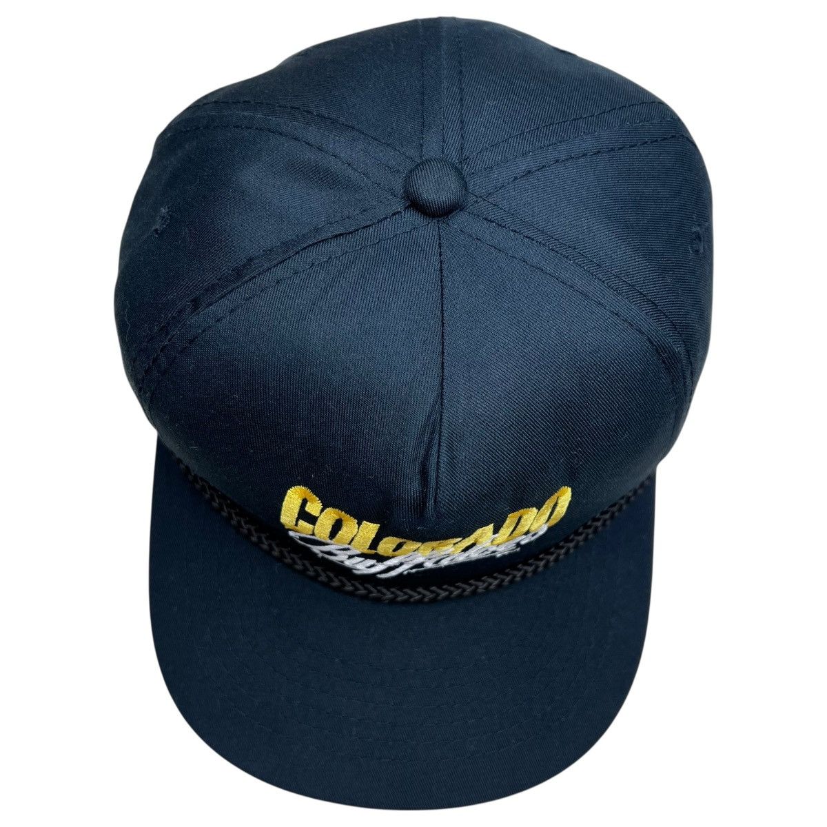 NCAA 1980s NCAA Colorado Buffaloes Black Embroidered Strap Back Size ONE SIZE - 7 Thumbnail