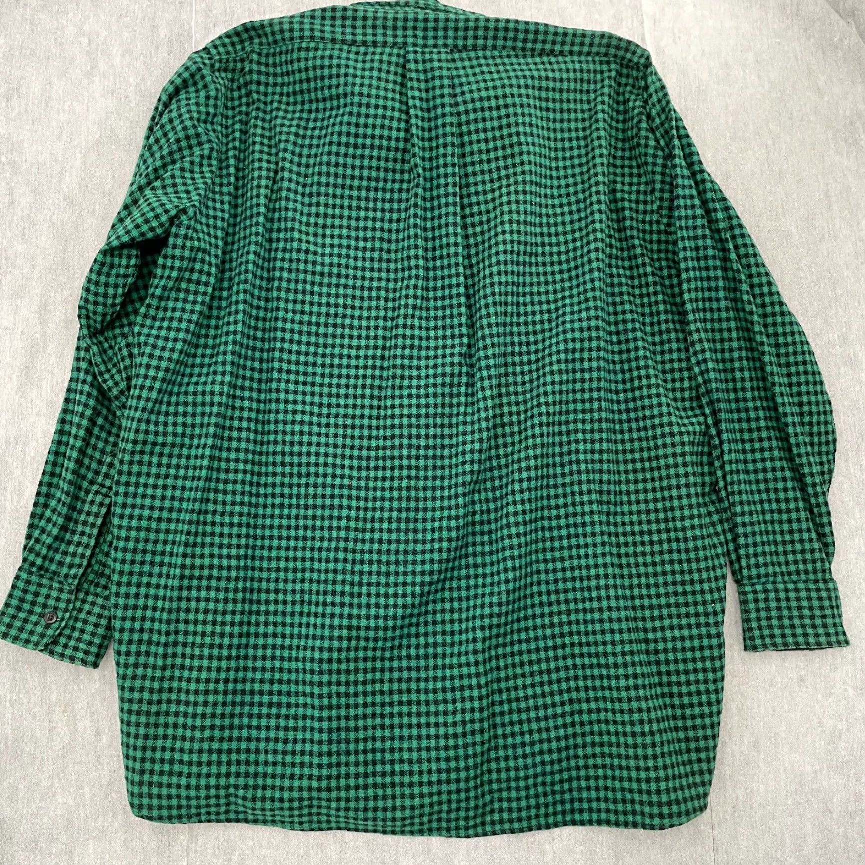 Vintage VINTAGE L.L. Bean Flannel Shirt Adult XL Green Plaid Wool Blend 70s 80s Lumberjack Button-Up Long Sleeve Men's Shirt Size US XL / EU 56 / 4 - 2 Thumbnail
