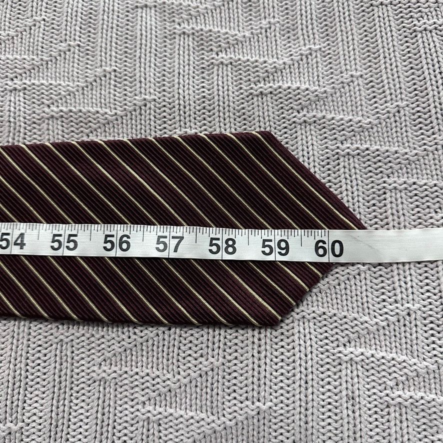 Luciano Barbera Luciano Barbera brown textured striped cotton silk tie Size ONE SIZE - 5 Thumbnail