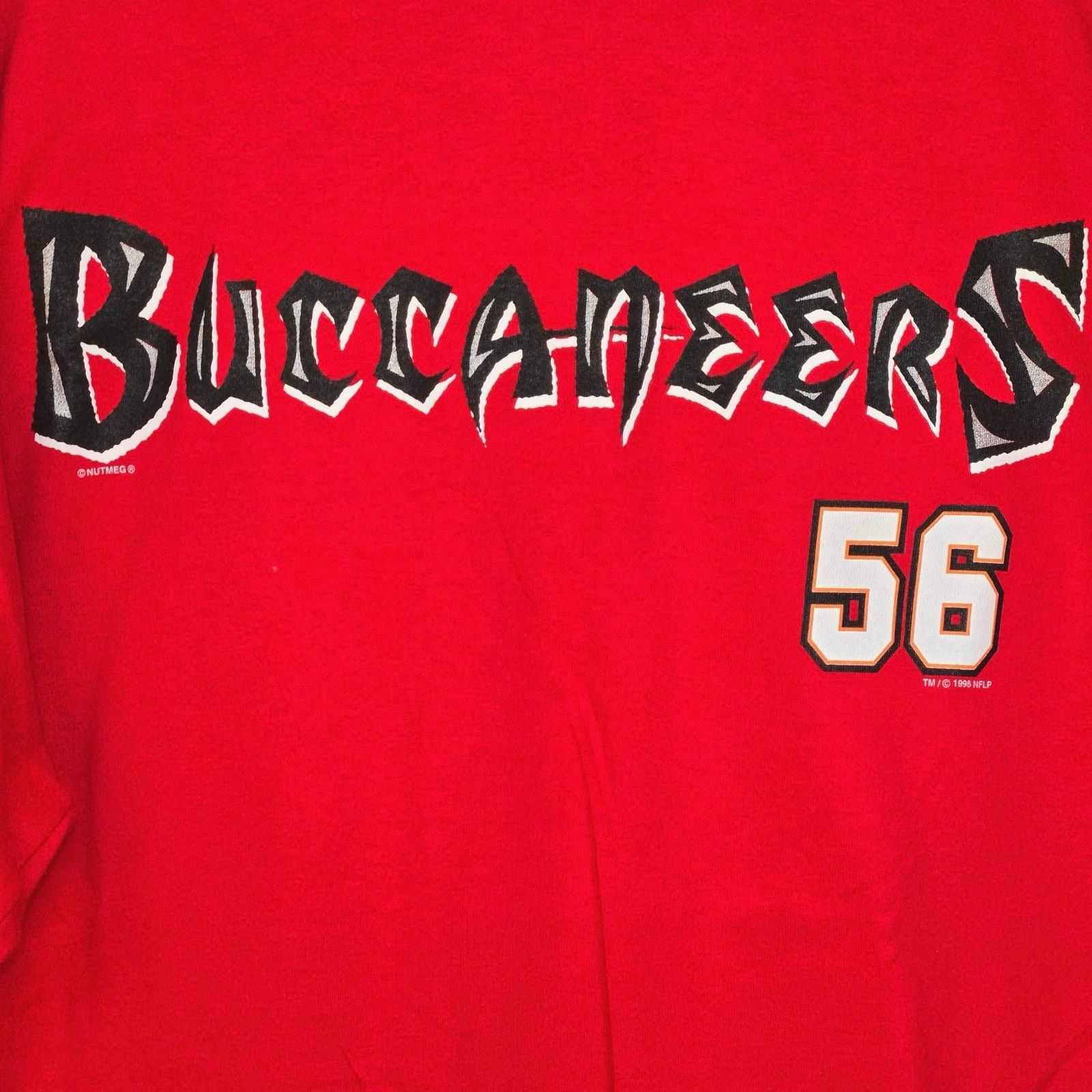 Lee Vintage Buccaneers t-shirt. 2XL. Number 56 Hardy Nickerson. Size US XXL / EU 58 / 5 - 3 Thumbnail