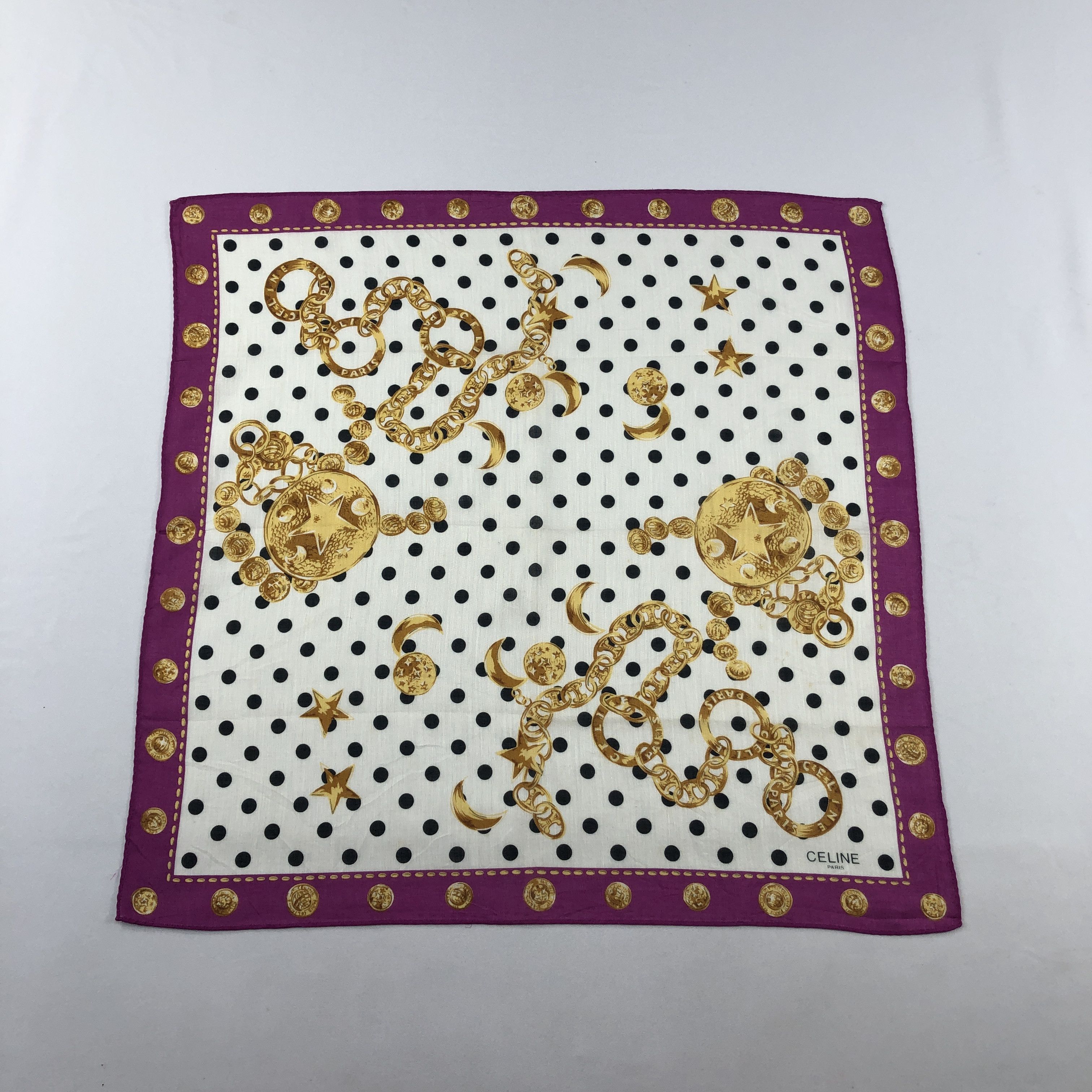 Celine Celine Handkerchief Neckerchief Bandana H3218 Size ONE SIZE - 1 Thumbnail