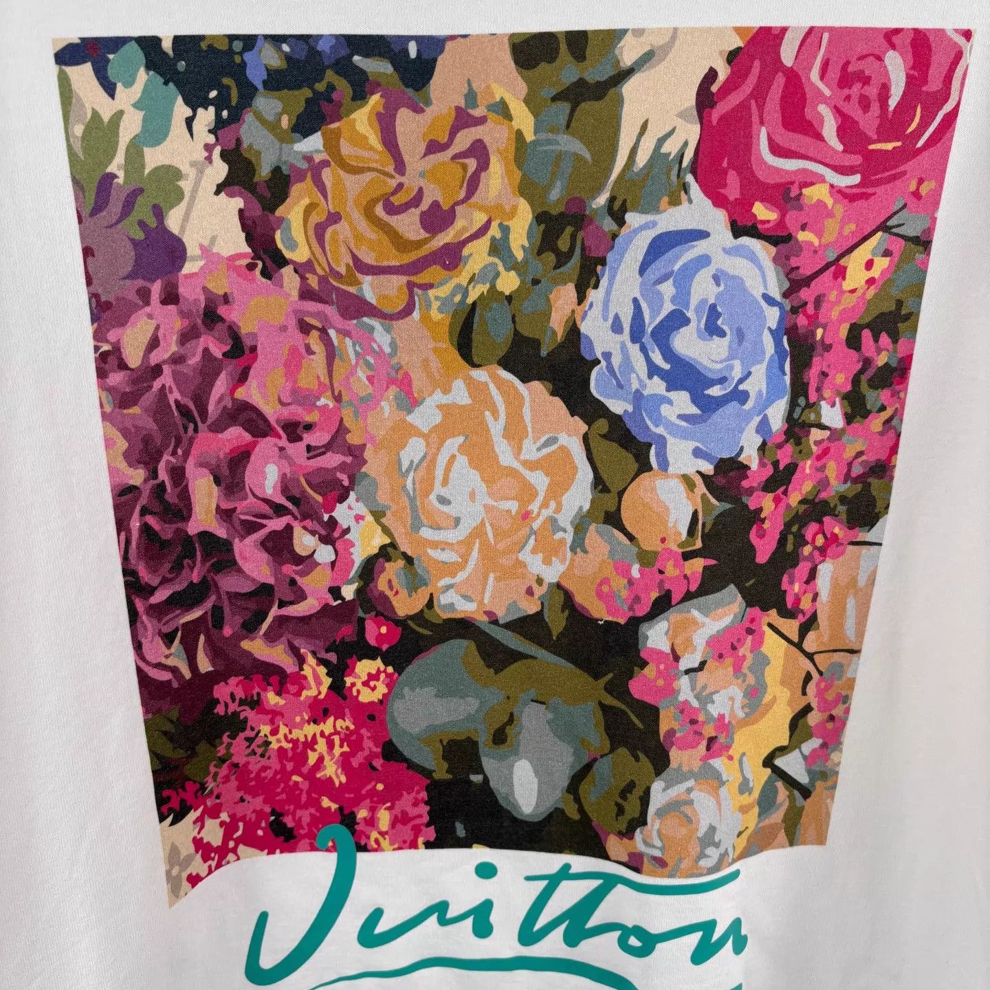 Louis Vuitton Louis Vuitton Floral Monogram Short Sleeve Tee XL BNWT Size US XL / EU 56 / 4 - 4 Thumbnail