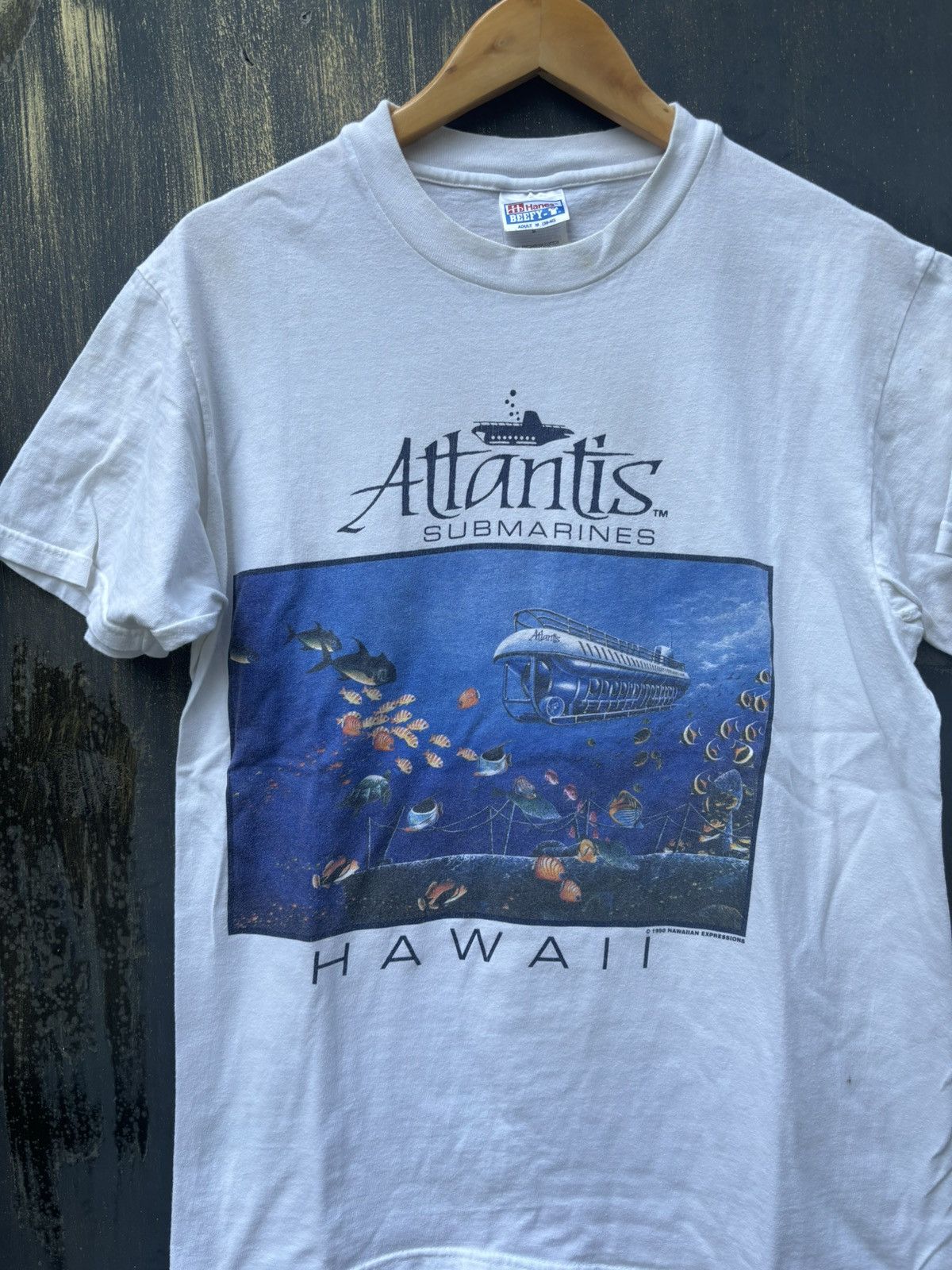 Vintage RARE! Vintage 1990 Atlantis Hawaii Shirt Art Size US M / EU 48-50 / 2 - 3 Thumbnail