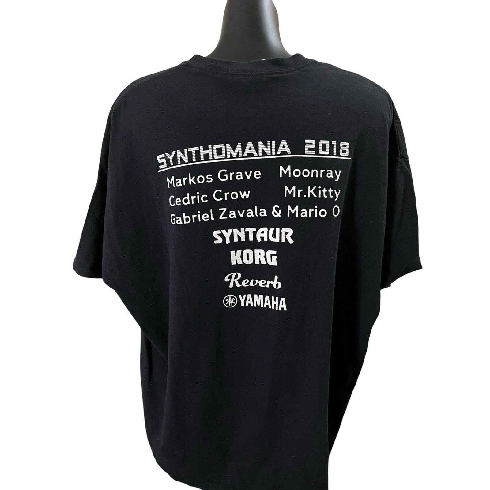 Gildan Synthomania 2018 T-Shirt - 2XL, Black Gildan Heavy Cotton Size US XXL / EU 58 / 5 - 9 Thumbnail