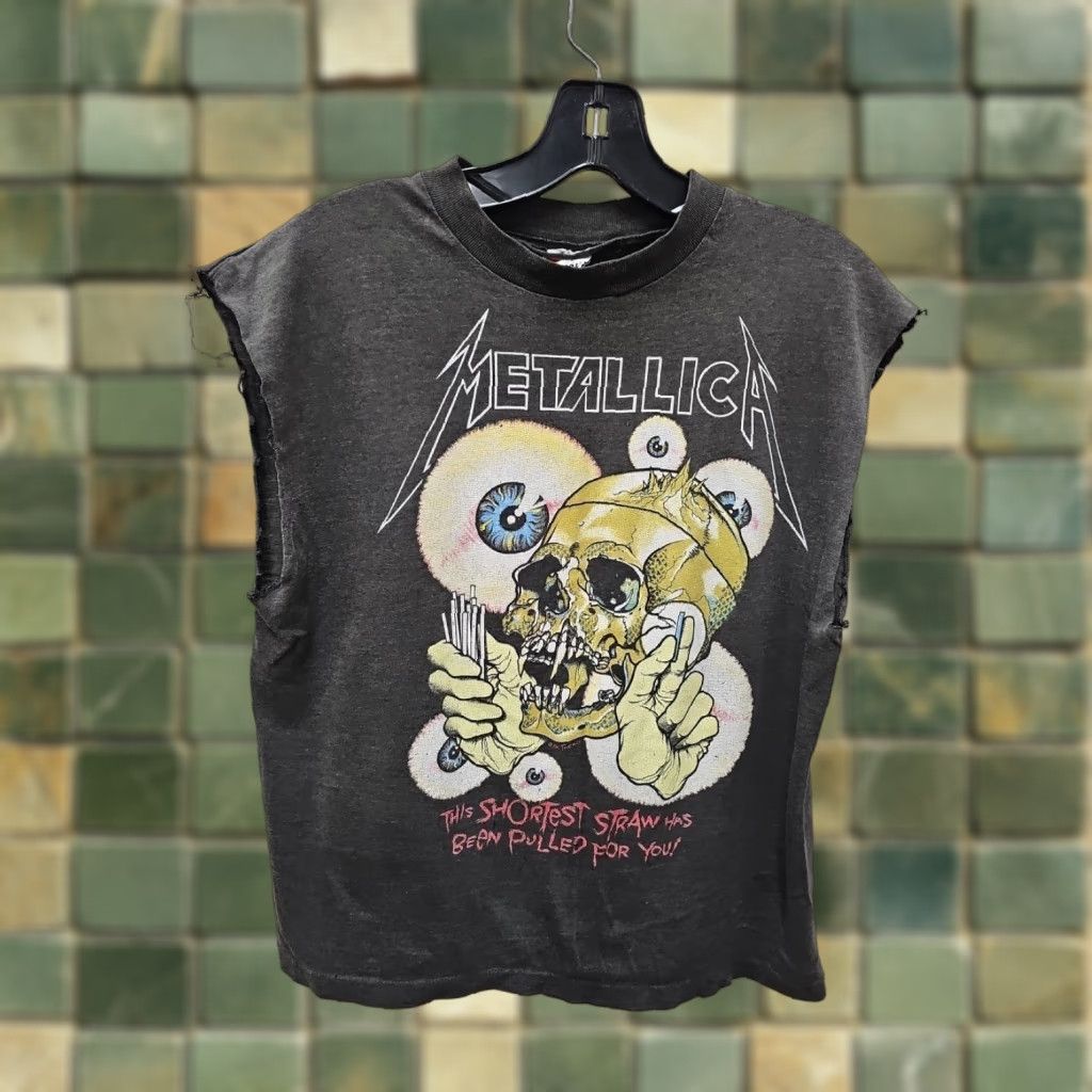Vintage VINTAGE Signal The Shortest Straw Has Been Pulled For You T-Shirt Unisex Adults L Black Cotton 80s 90s Band Music Shirts Mens Womens Size US L / EU 52-54 / 3 - 1 Thumbnail