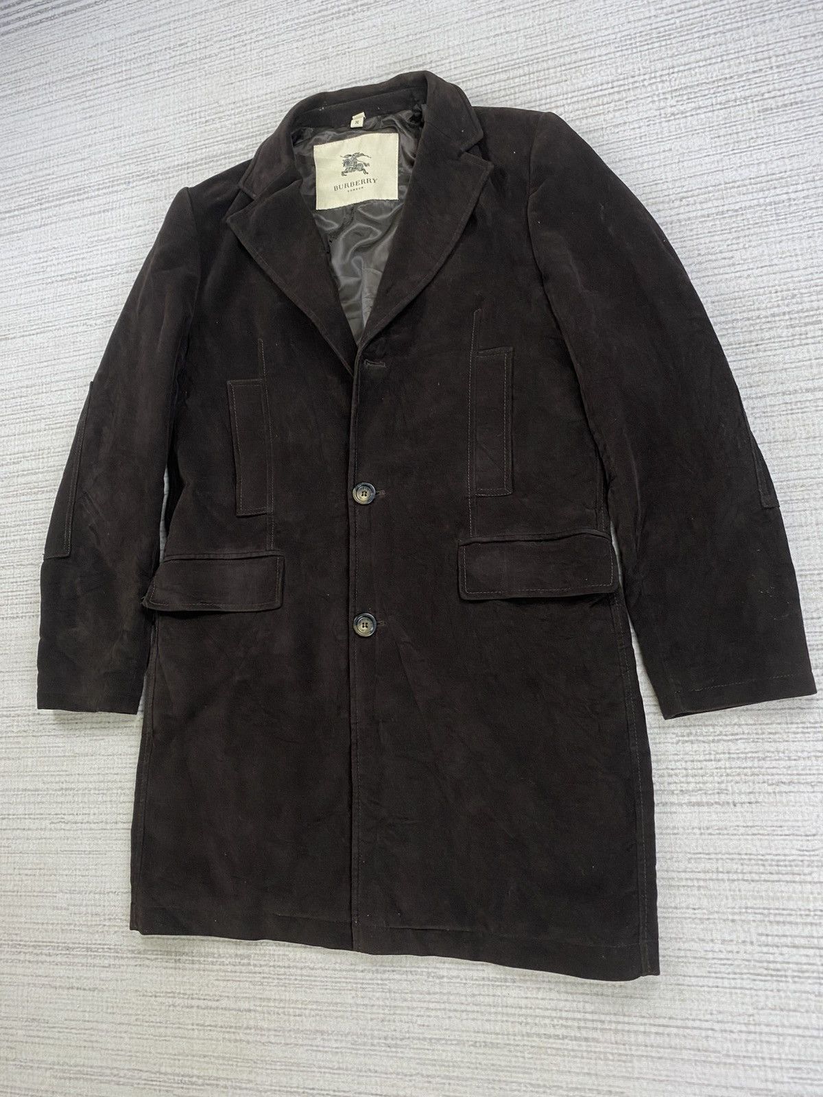 Burberry × Japanese Brand × Vintage Vintage Burberry London Double Colar Wool Trench Coat Jacket Size US M / EU 48-50 / 2 - 4 Thumbnail
