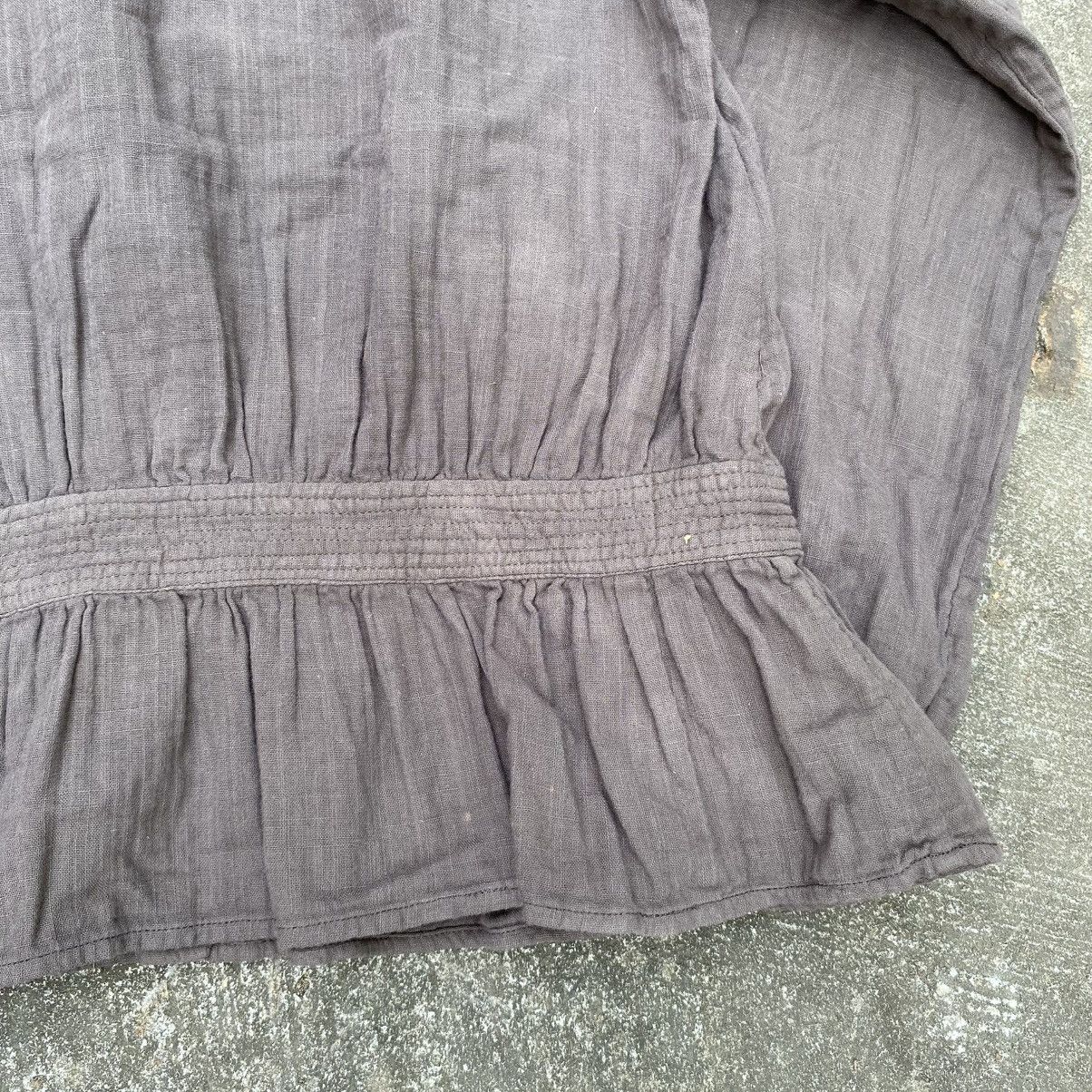 Issey Miyake Plantation Brown Pintuck Peplum Blouse. Size M / US 6-8 / IT 42-44 - 10 Thumbnail
