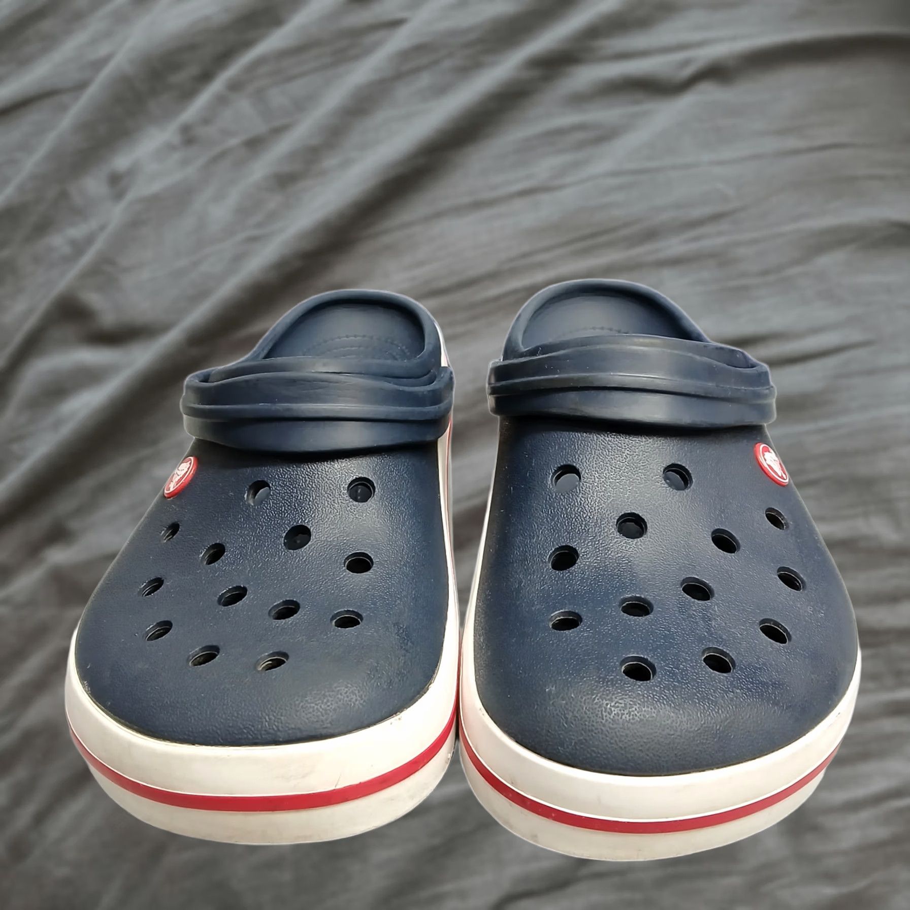 Crocs Crocs Crocband Clogs Mens Size 12 Multicolor Perforated Closed Toe Comfort Slip On Shoes Size US 12 / EU 45 - 1 Thumbnail