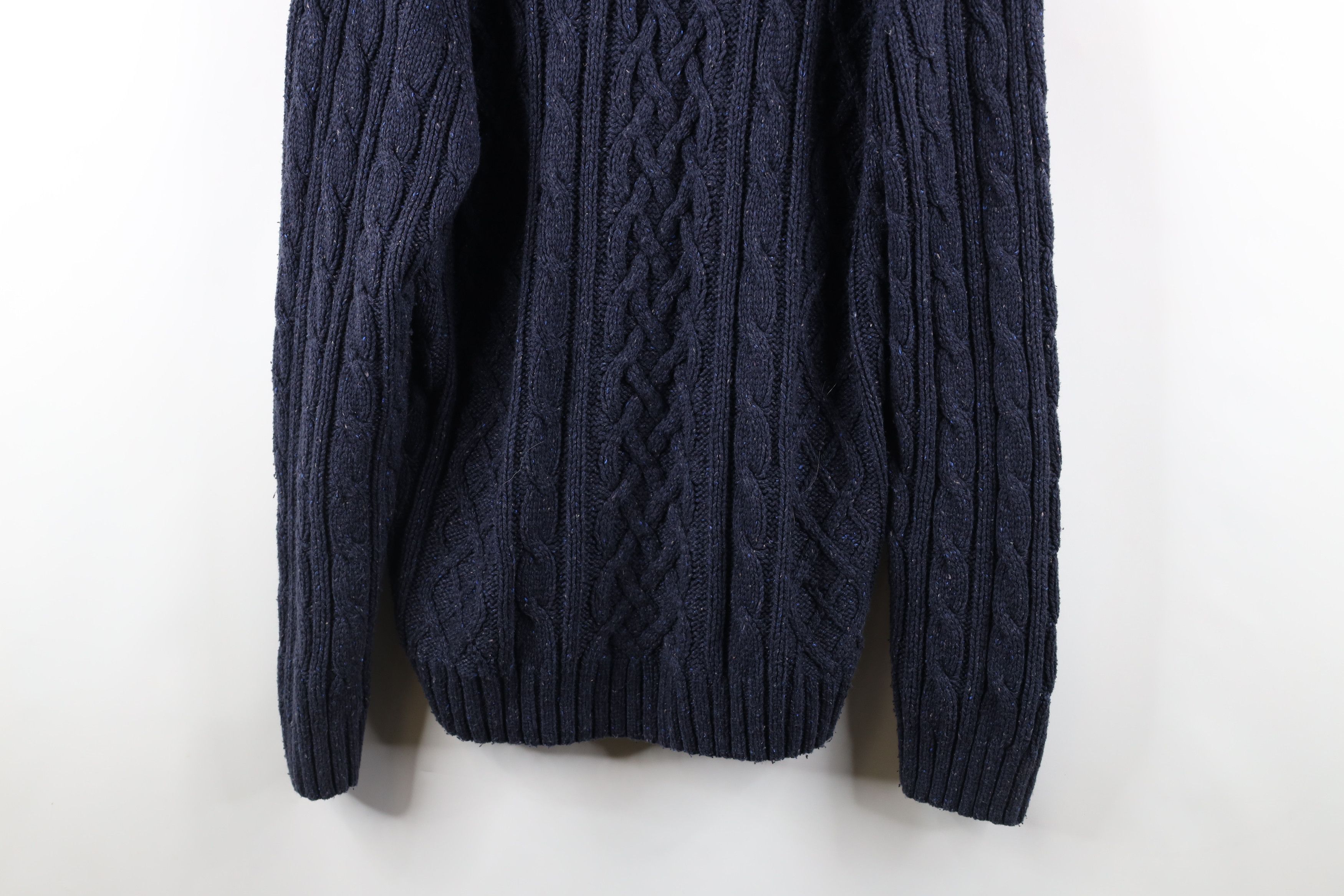 Vintage Vintage 90s Streetwear Chunky Cable Knit Fisherman Sweater Size US XXL / EU 58 / 5 - 3 Thumbnail