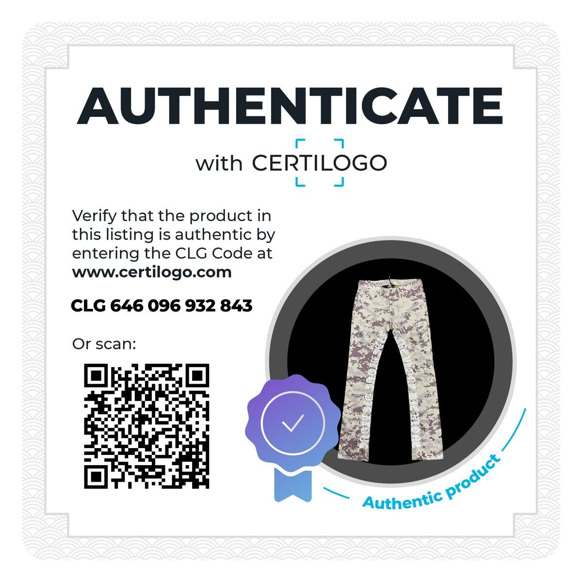 Vlone Vlone Digital Camo Denim Jeans (M) Size US 32 / EU 48 - 4 Thumbnail