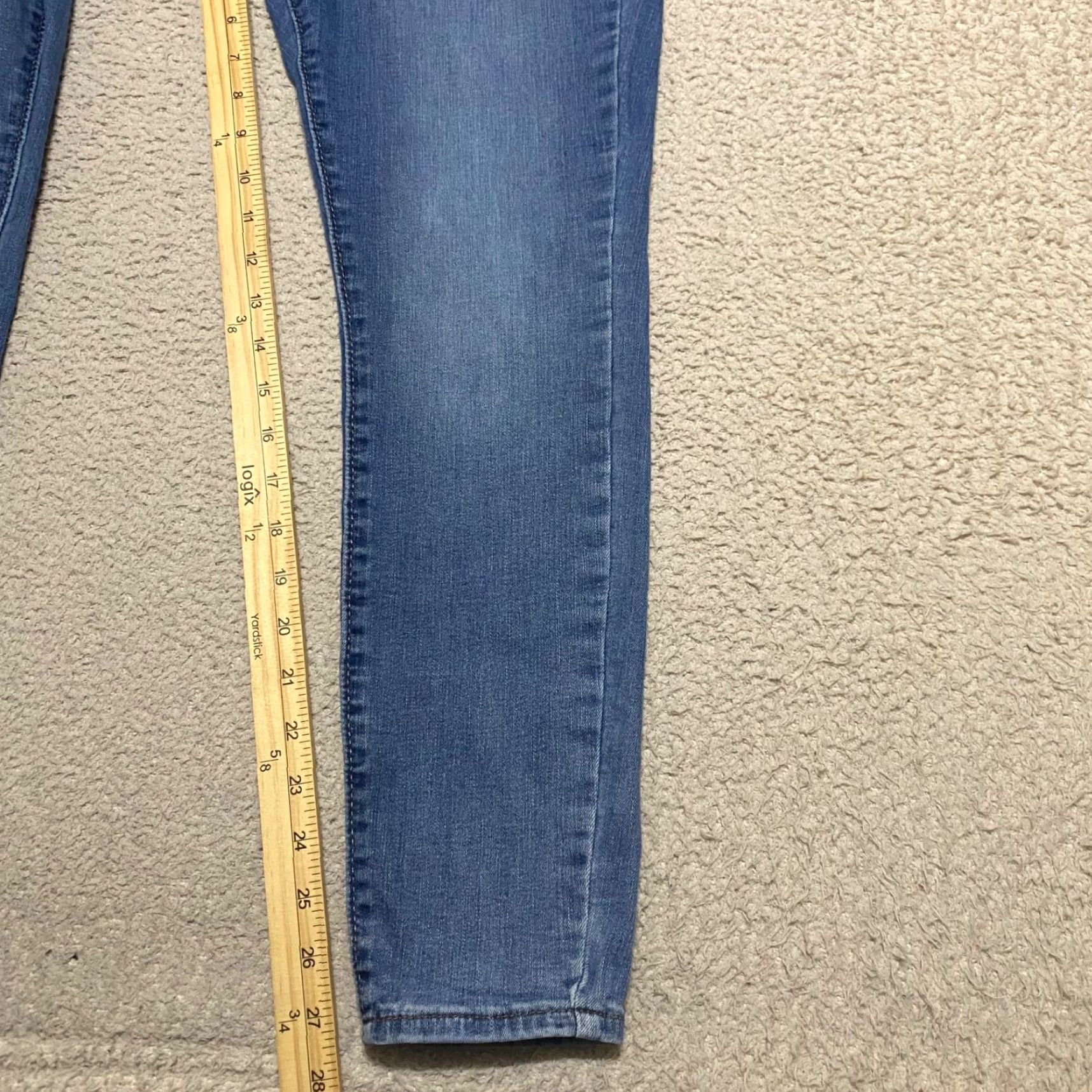 Denizen DENIZEN Jeans Womens 27 Blue Denim Dark Wash High Rise Skinny 5-Pocket Regular Stretch Size 27" / US 4 / IT 40 - 3 Thumbnail