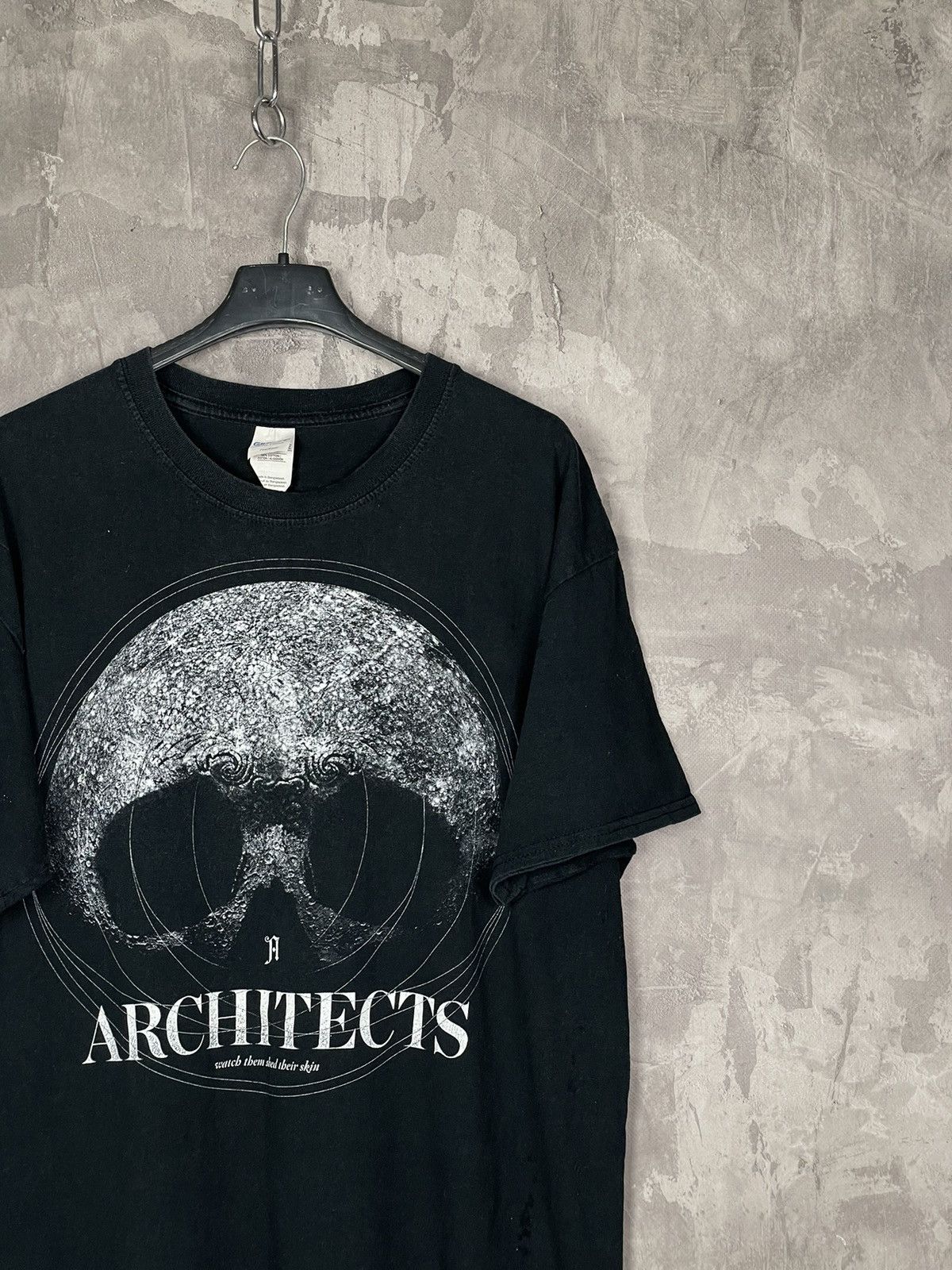 Band Tees × Vintage Vintage Y2K Architecs Skulls Dead Face Horror Tee Streetwear Size US L / EU 52-54 / 3 - 4 Thumbnail