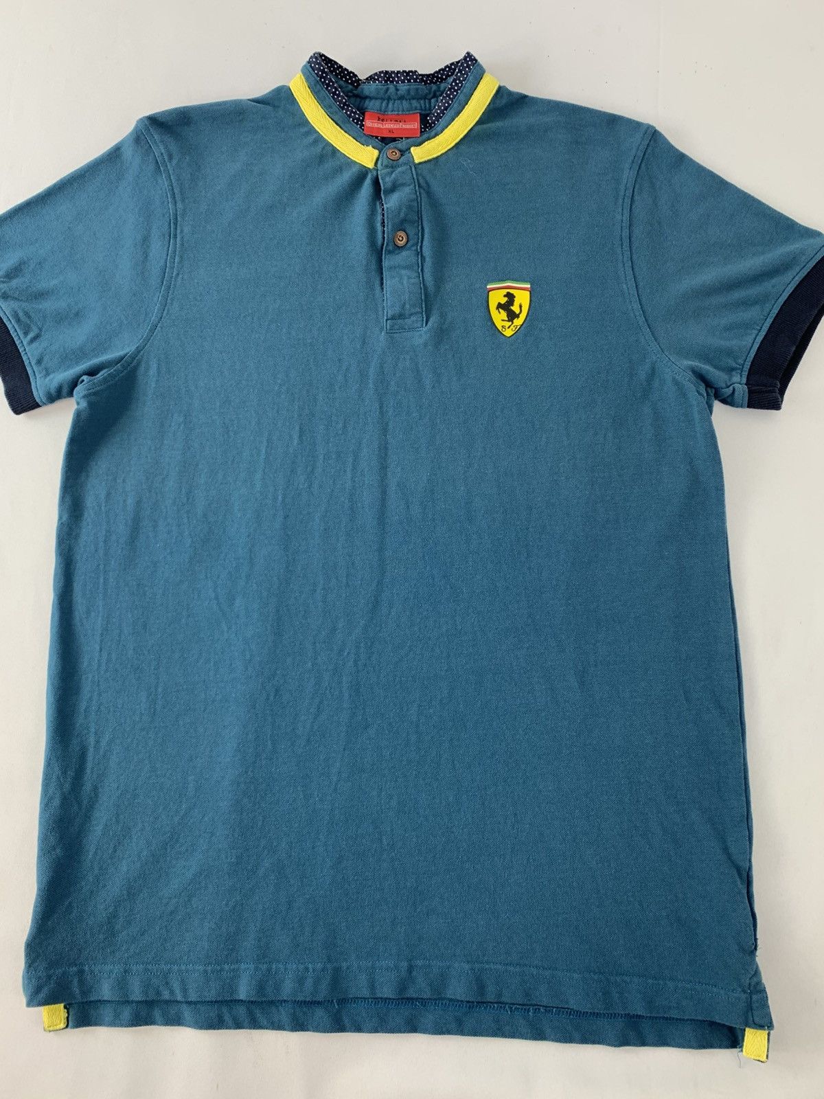 Ferrari Ferrari By Pre Cisport Small Patches Logo Polo Tee T Shirt Size US M / EU 48-50 / 2 - 3 Thumbnail