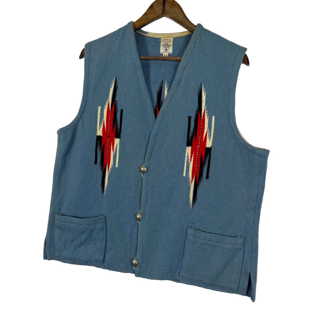 Native × Vintage Vintage 40s Ortega’s Chimayo Southwest Vest Jacket Size US M / EU 48-50 / 2 - 4 Thumbnail