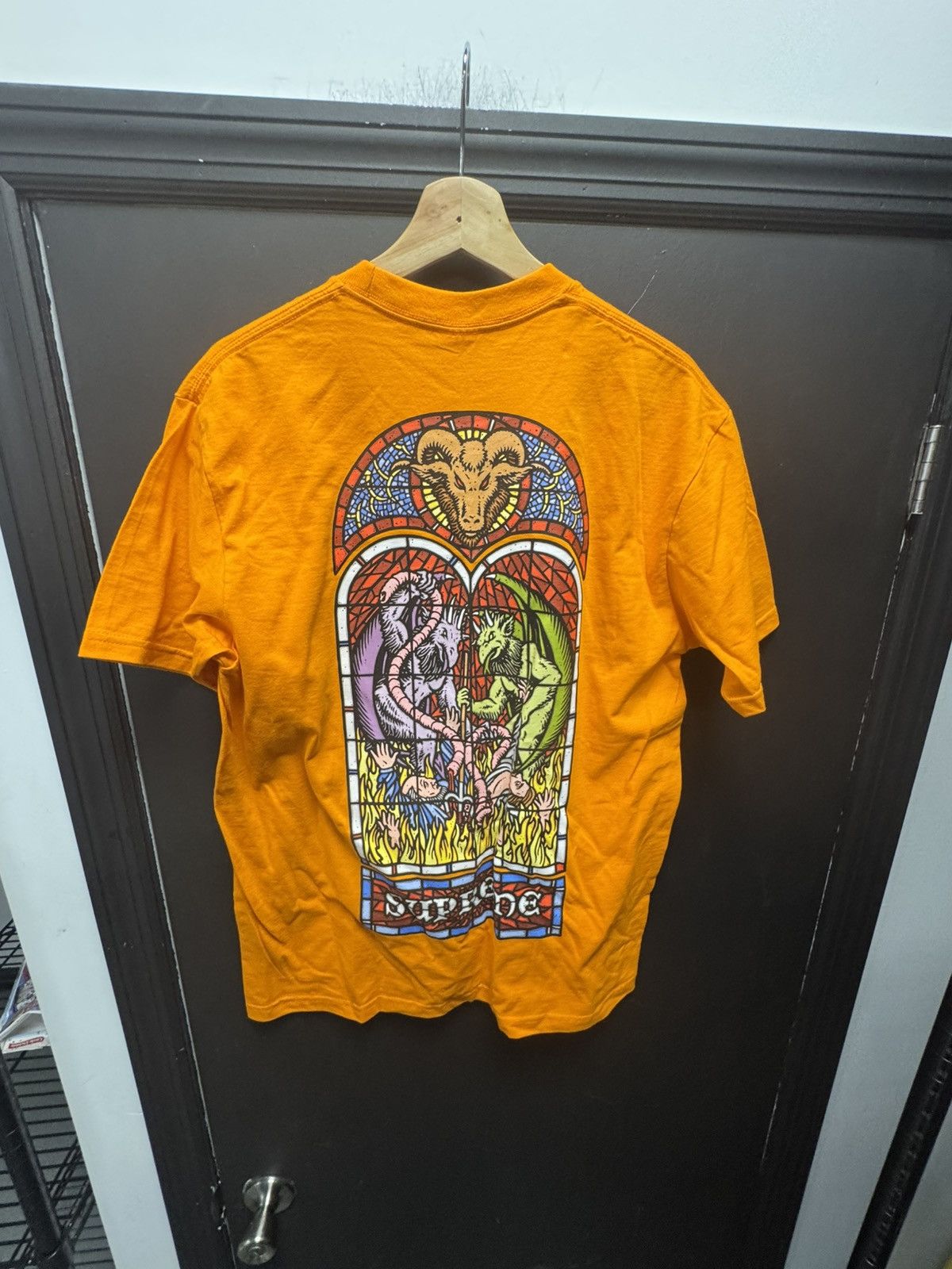 Supreme Supreme Worship Tee Orange Size US M / EU 48-50 / 2 - 2 Thumbnail