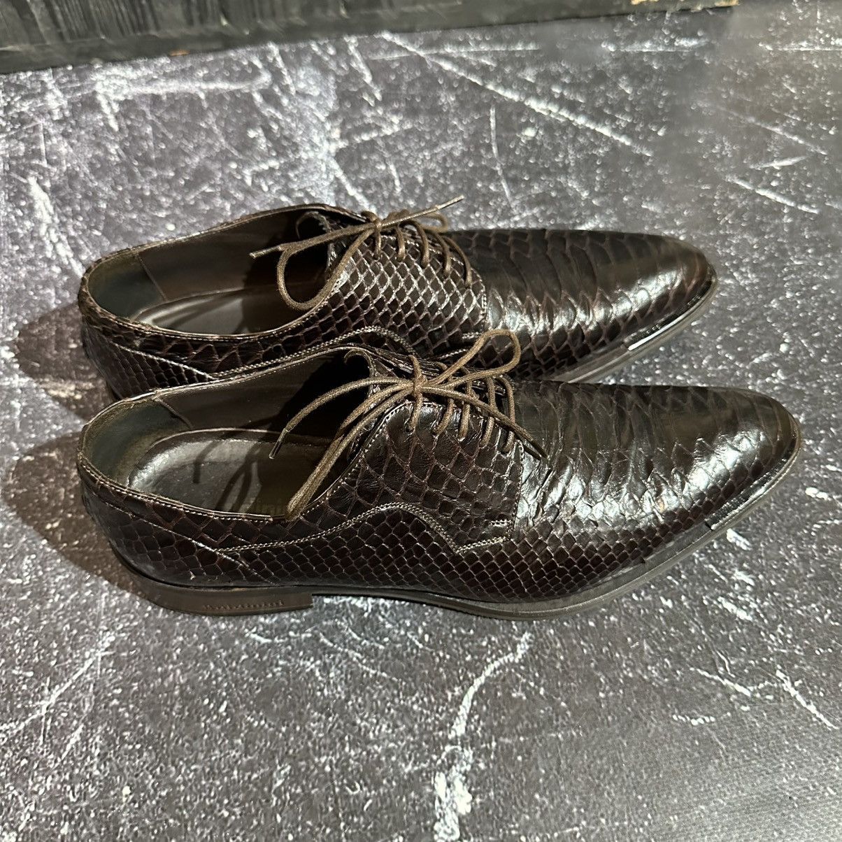 Baldinini BALDININI 🇮🇹- Men’s Brown Oxford Python Leather Size 40 Size US 7 / EU 40 - 15 Thumbnail